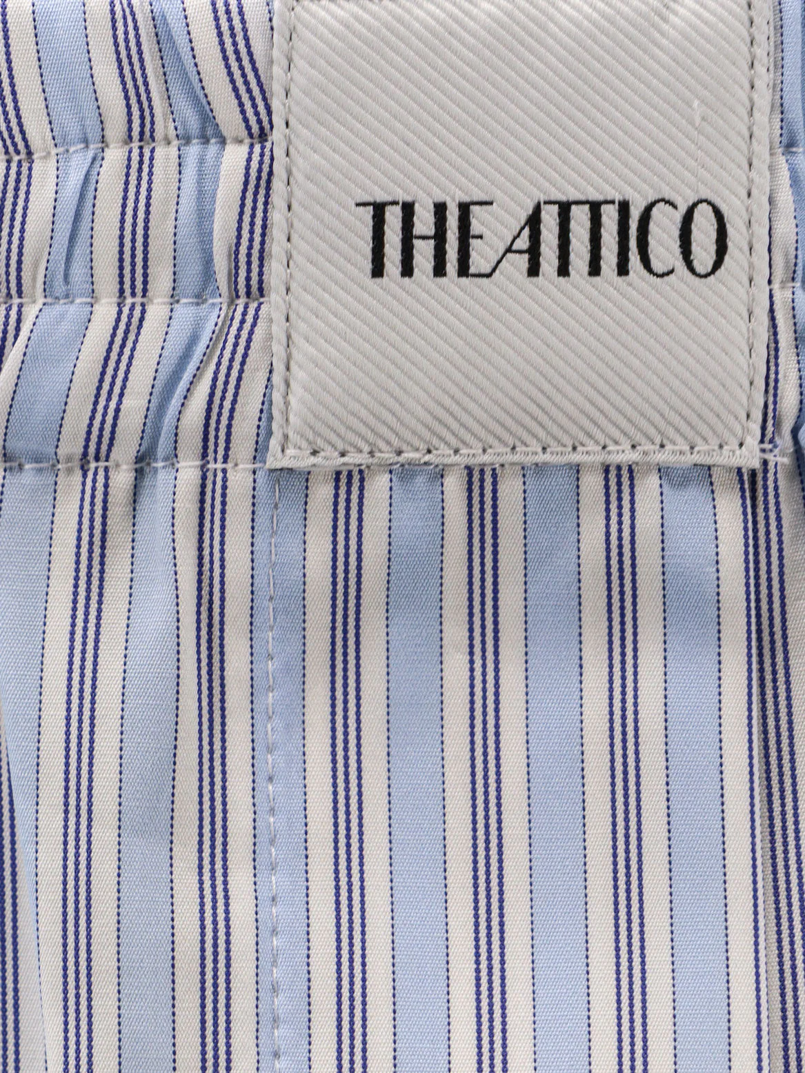 The Attico Striped Cotton Shorts - Image 5
