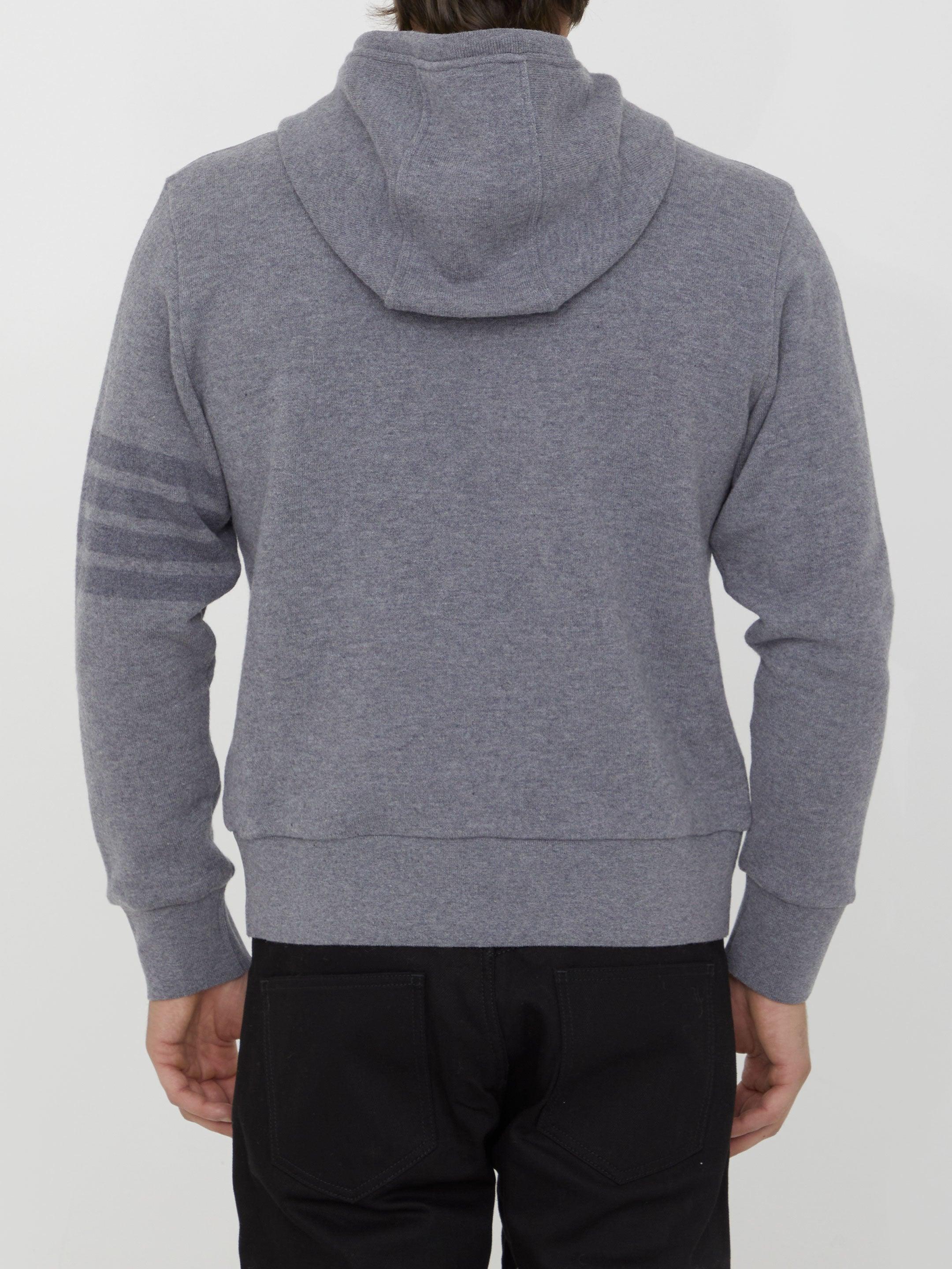 Thom Browne Grey Wool Hoodie - Image 4