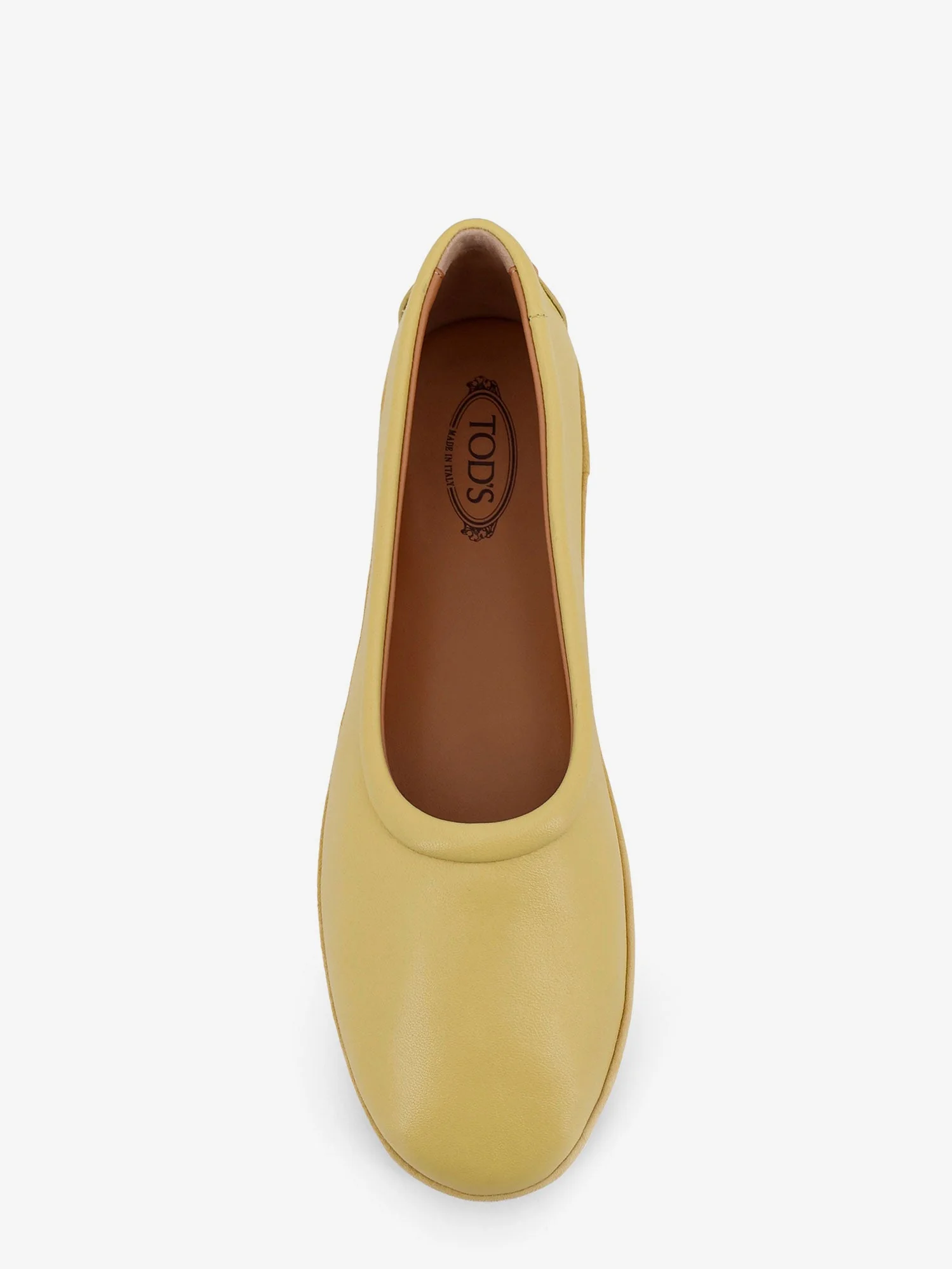 Tod's Leather Ballerina With Gomminos Detail On The Back - Image 5