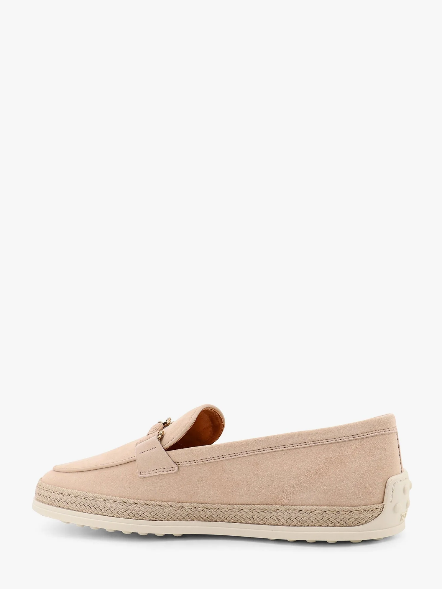 Tod's Suede Loafer With Metal Detail - Image 3