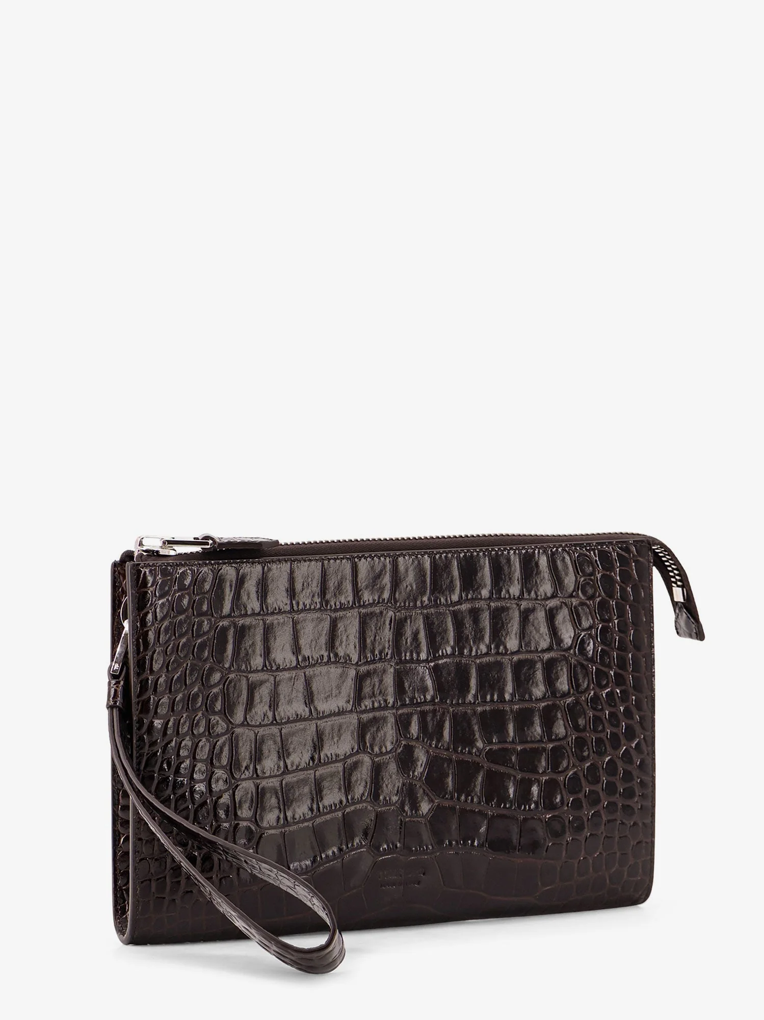 Tom Ford Crocodile-Print Leather Clutch Bag - Image 13