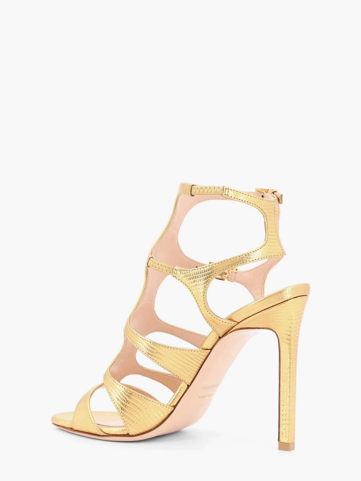 Tom Ford Laminated Leather Sandals With Croco Print - Image 4