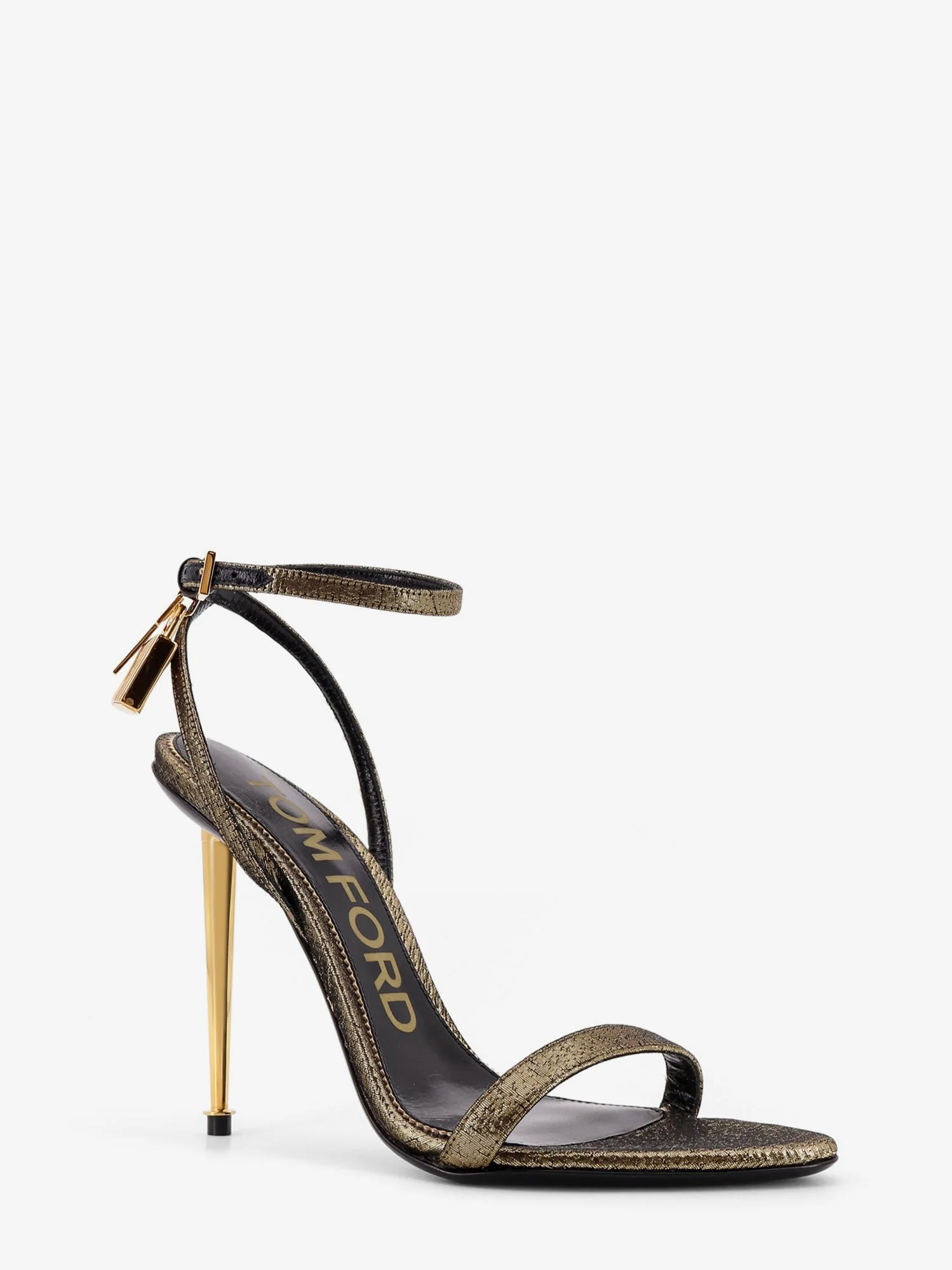 Tom Ford Laminated Leather Sandals With Logoed Padlock - Image 2
