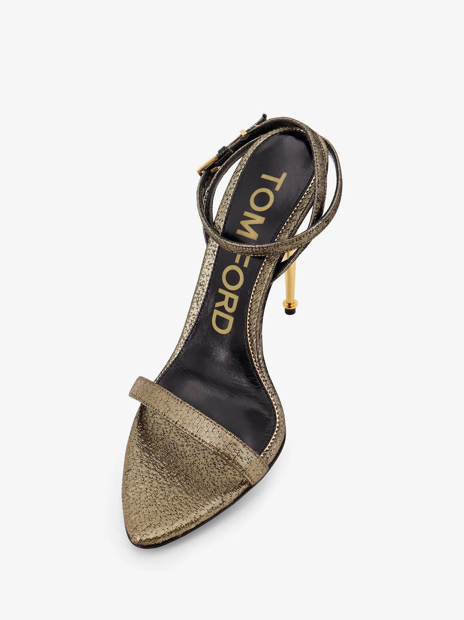 Tom Ford Laminated Leather Sandals With Logoed Padlock - Image 4