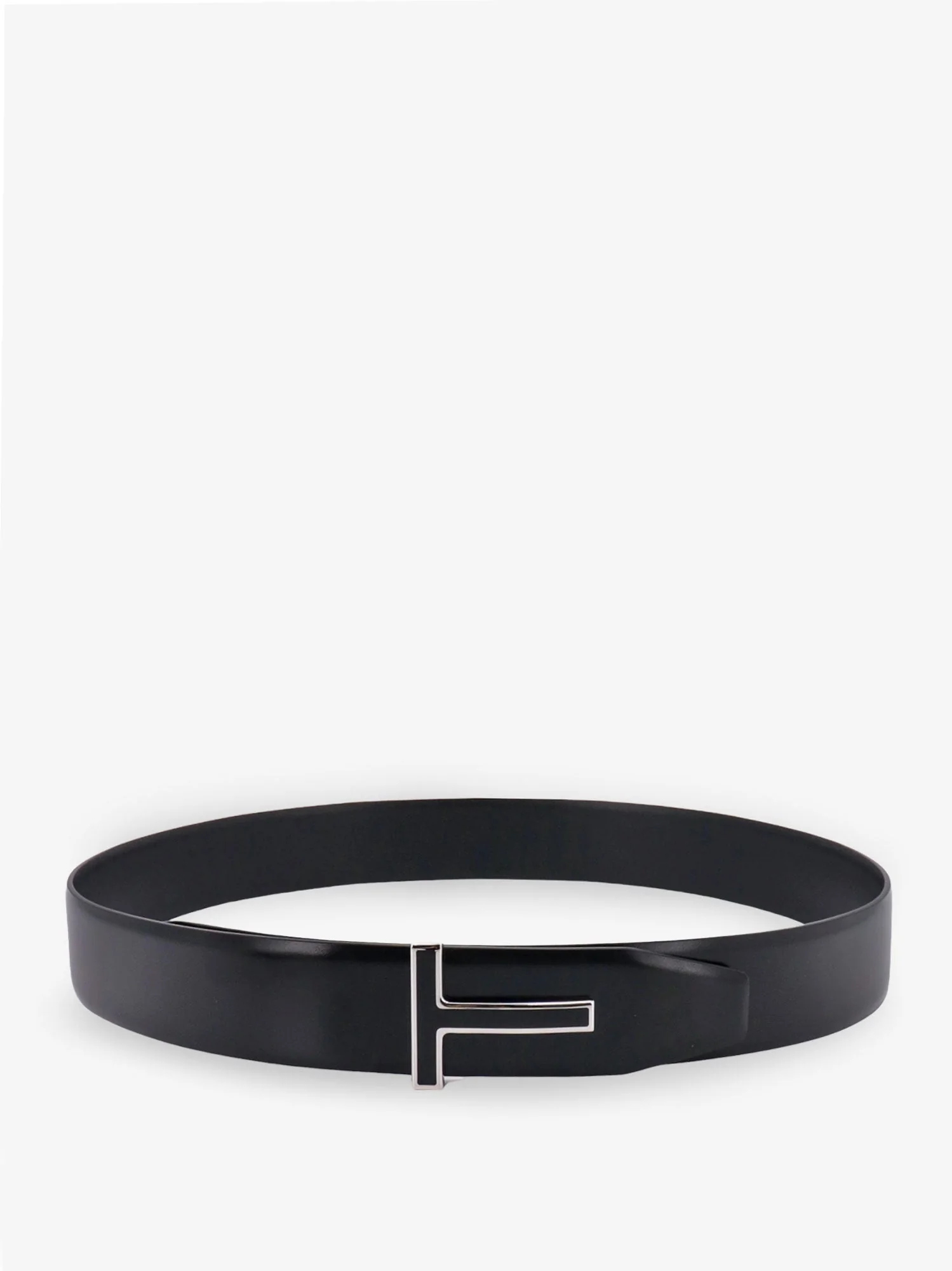 Tom Ford Leather Belt With Enamelled Logo