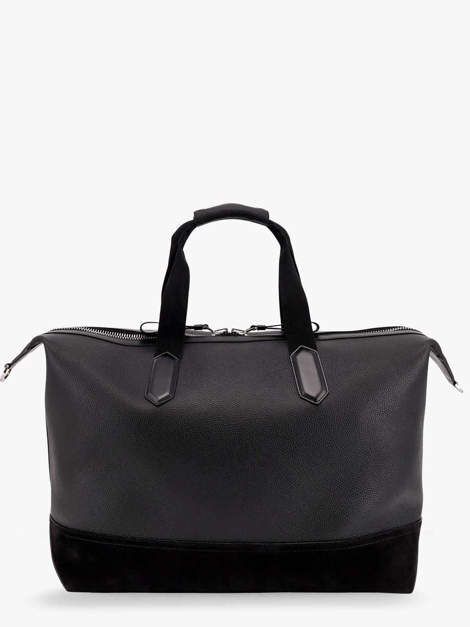 Tom Ford Leather Duffle Bag With Suede Inserts And Logo Patch - Image 3
