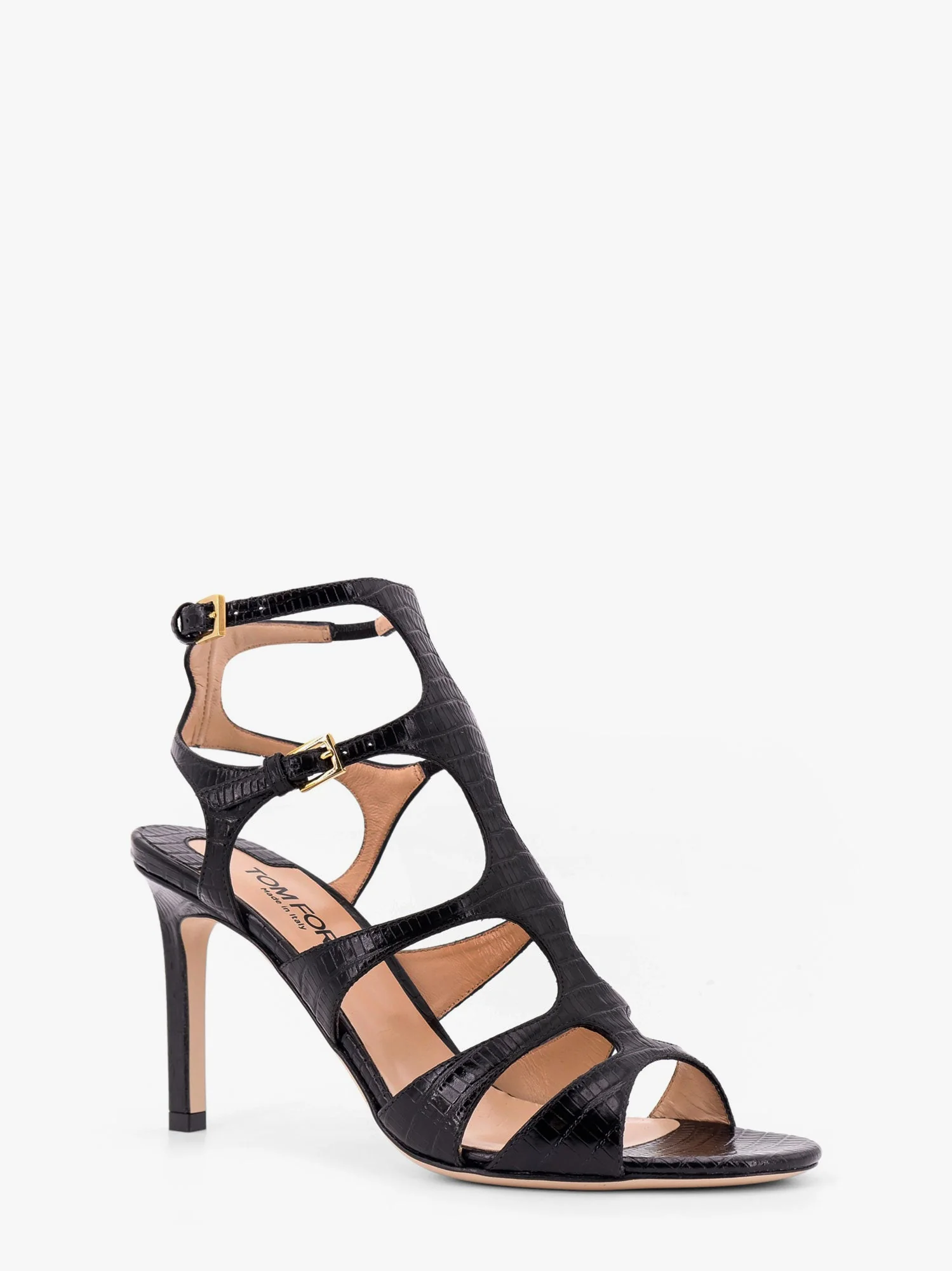 Tom Ford Leather Sandals With Croco Effect - Image 2