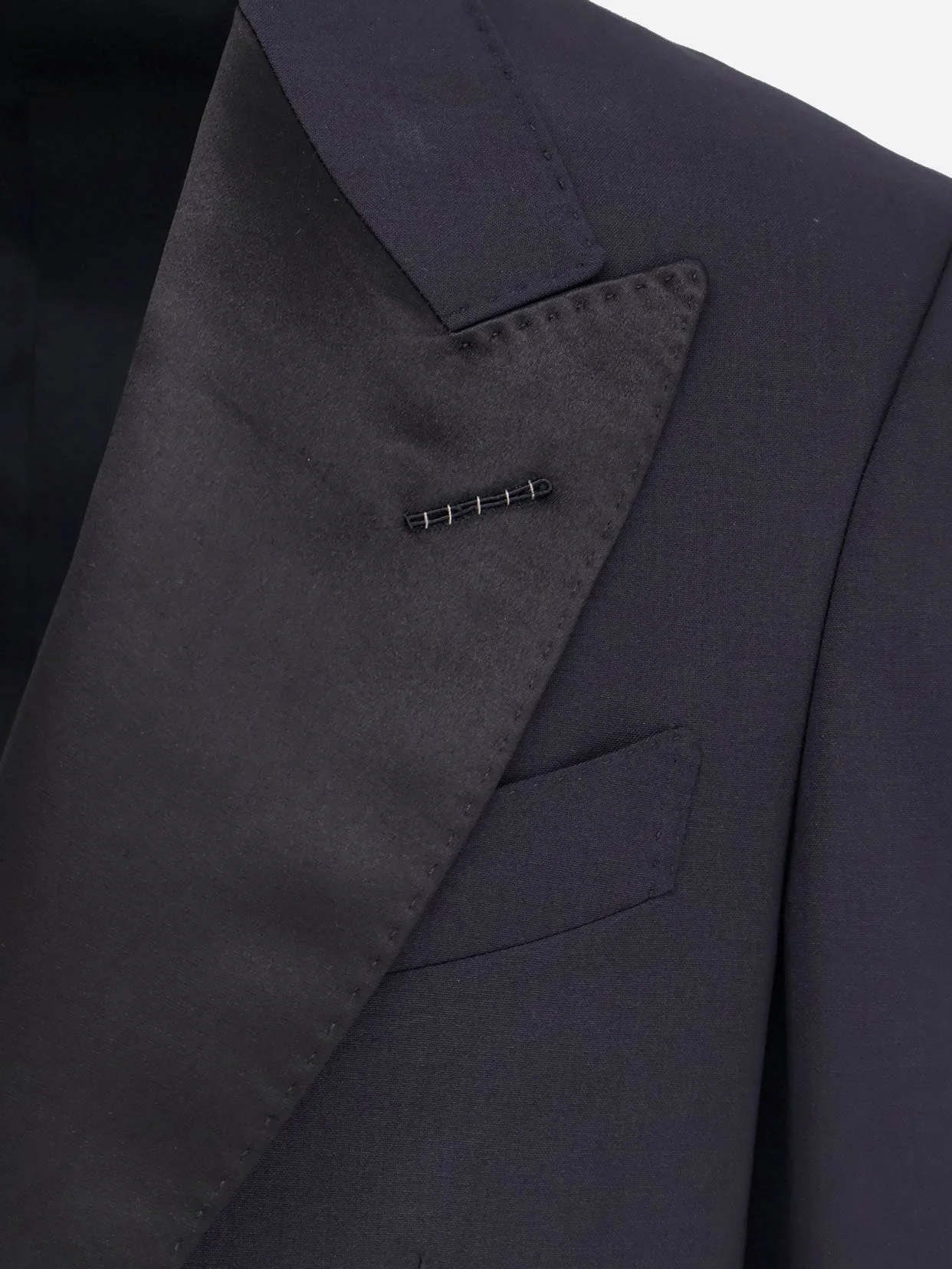 Tom Ford Wool Tuxedo With Contrasting Profiles - Image 3