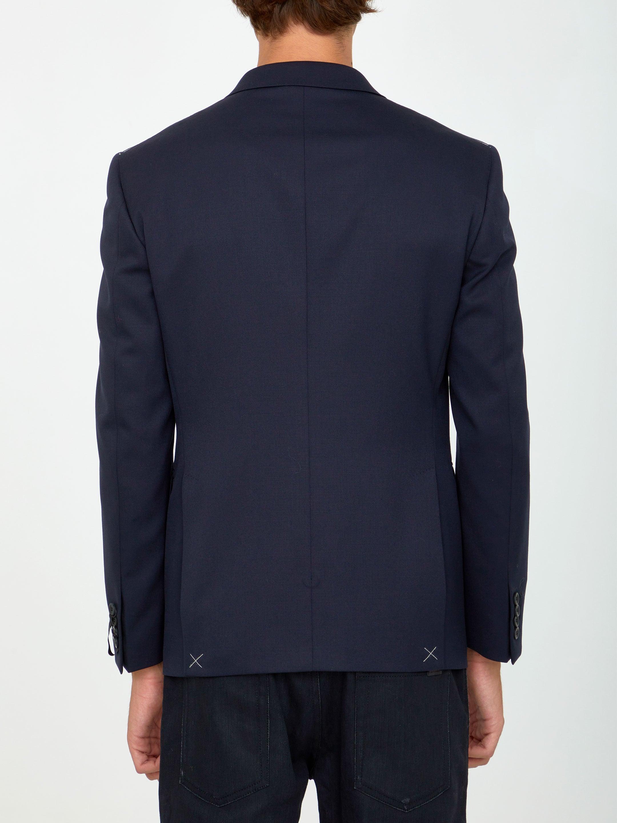 Tonello Blue Wool Jacket - Image 4