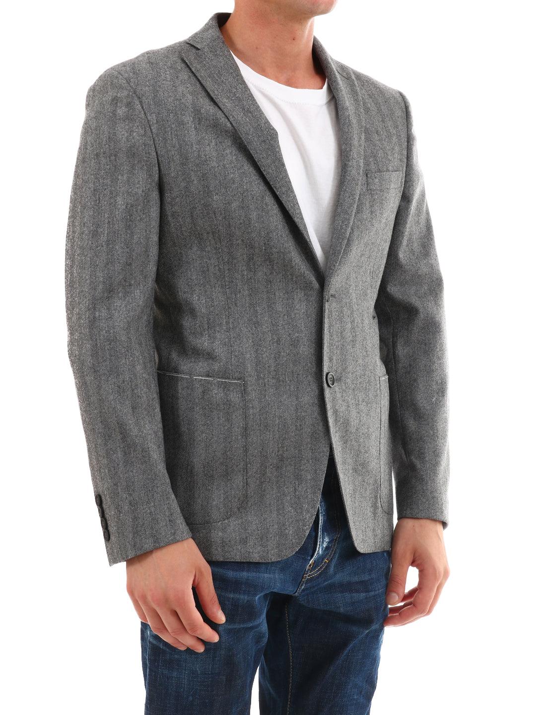 Tonello Gray Wool Jacket - Image 2