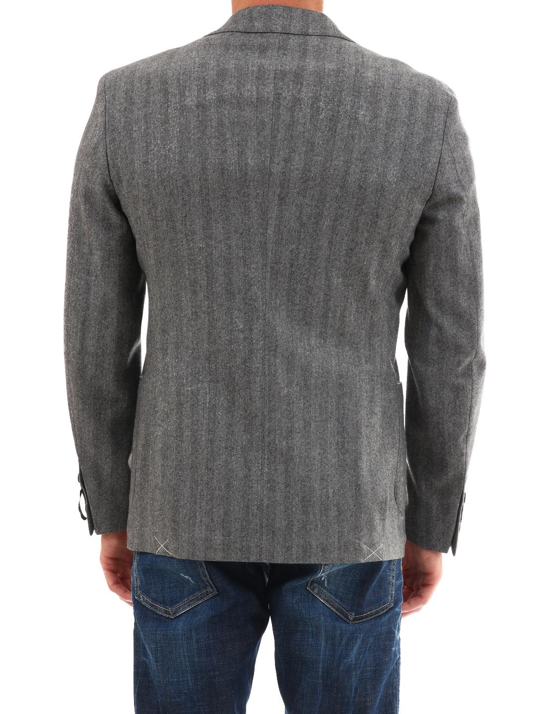 Tonello Gray Wool Jacket - Image 4