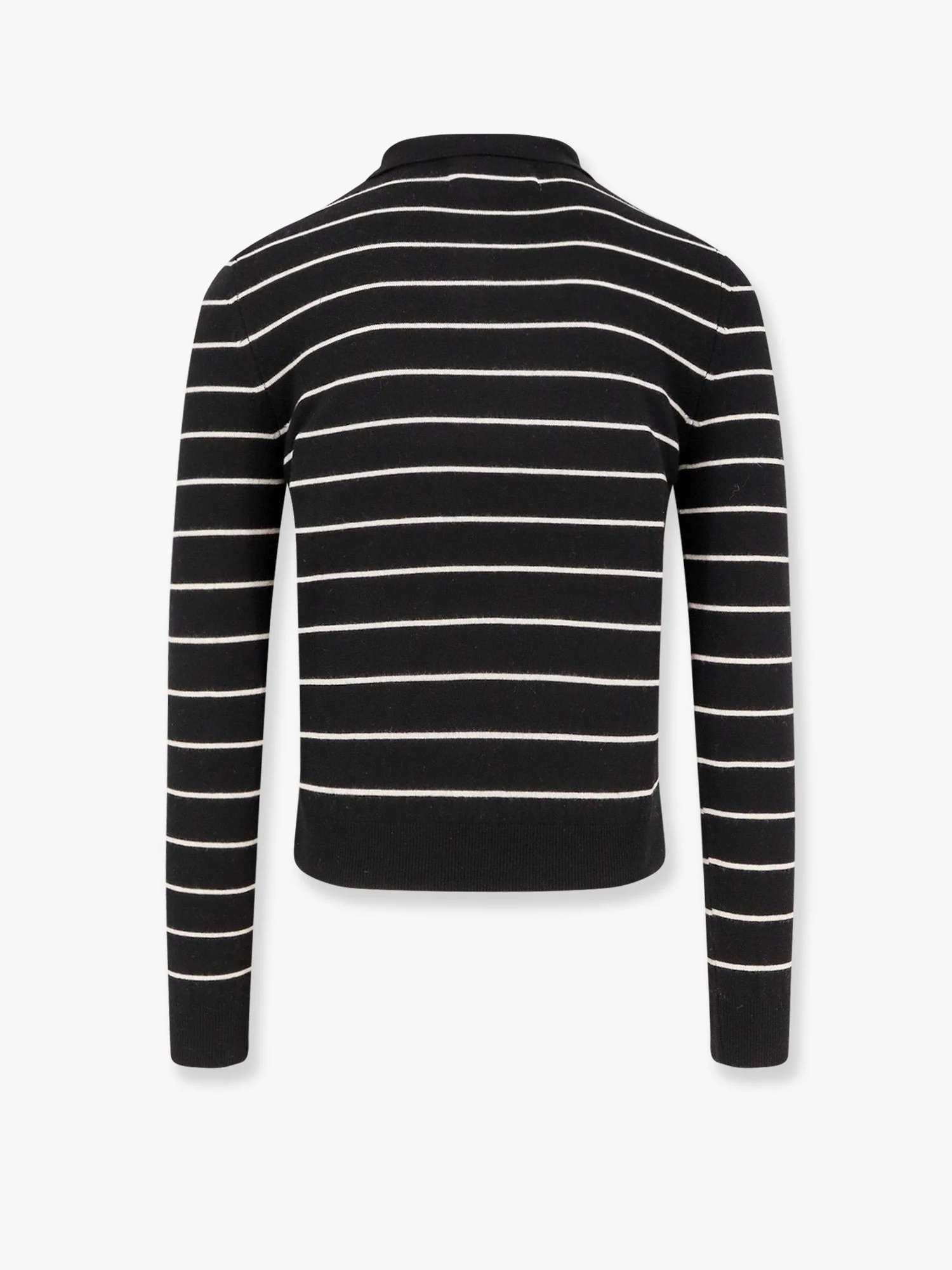 Tonywack Super Fine Merino Wool Striped Polo Shirt - Image 5