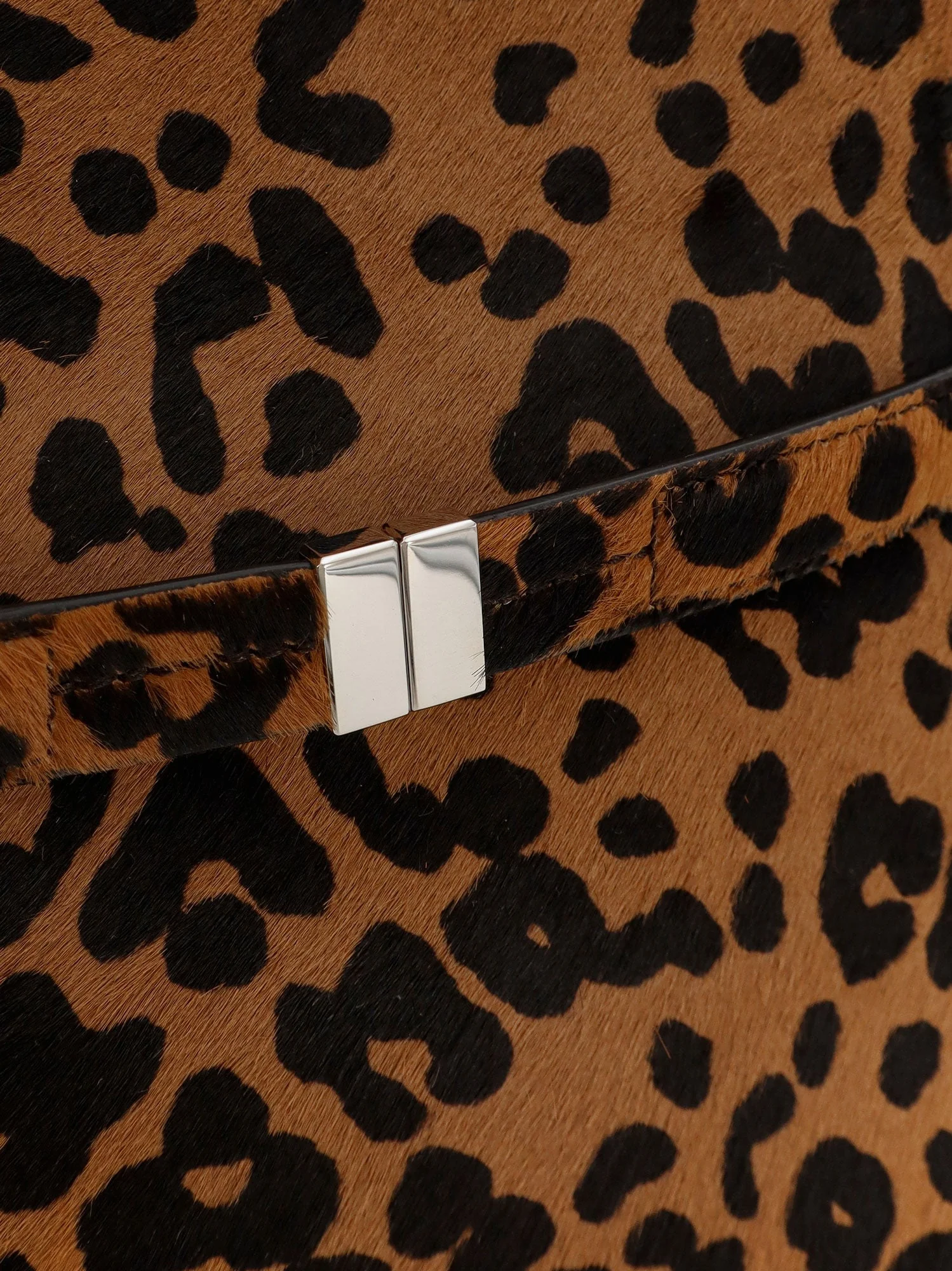 Toteme Belted Pony Hair Bucket Bag - Image 5