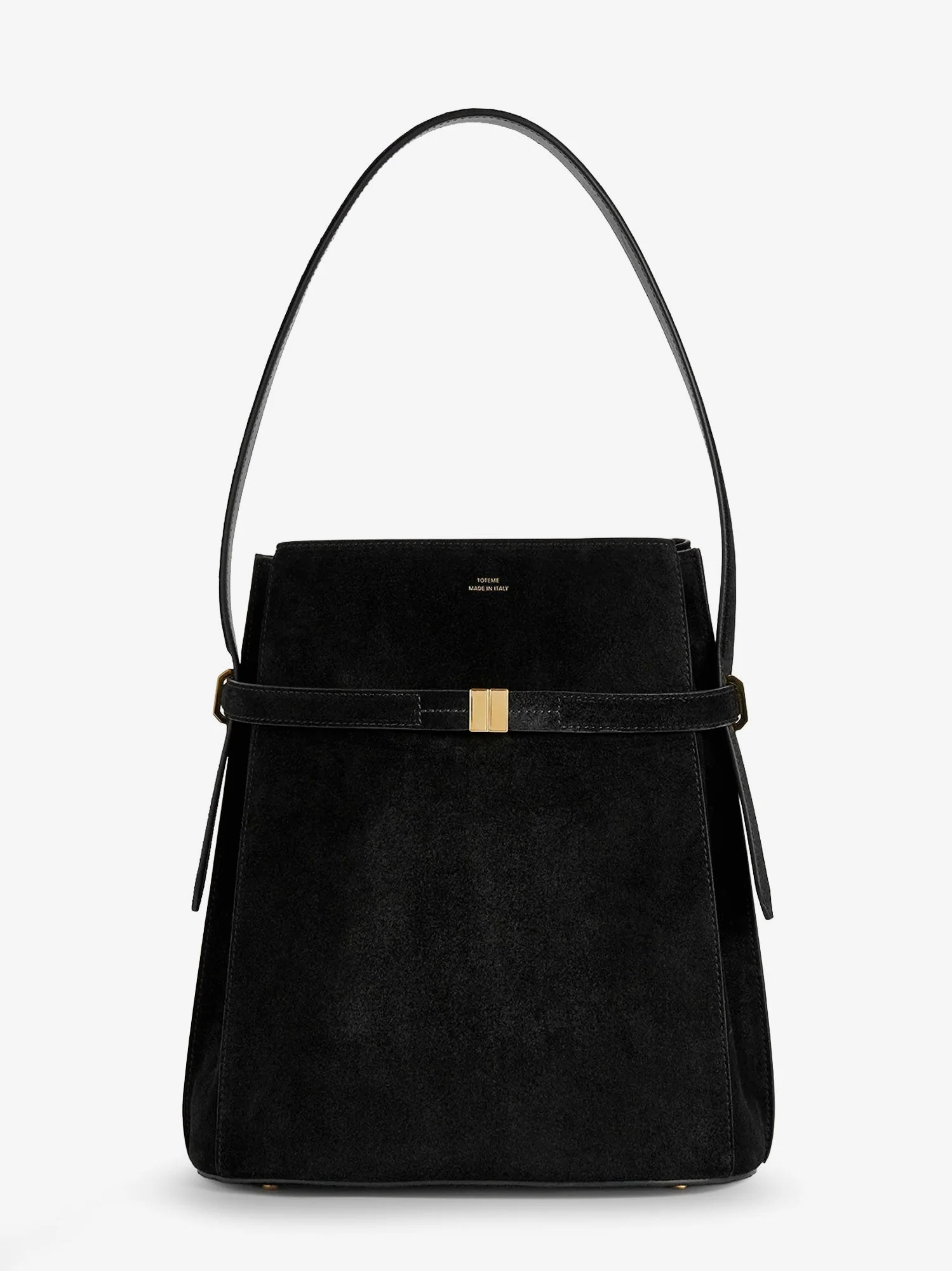 Toteme Belted Suede Bucket Bag