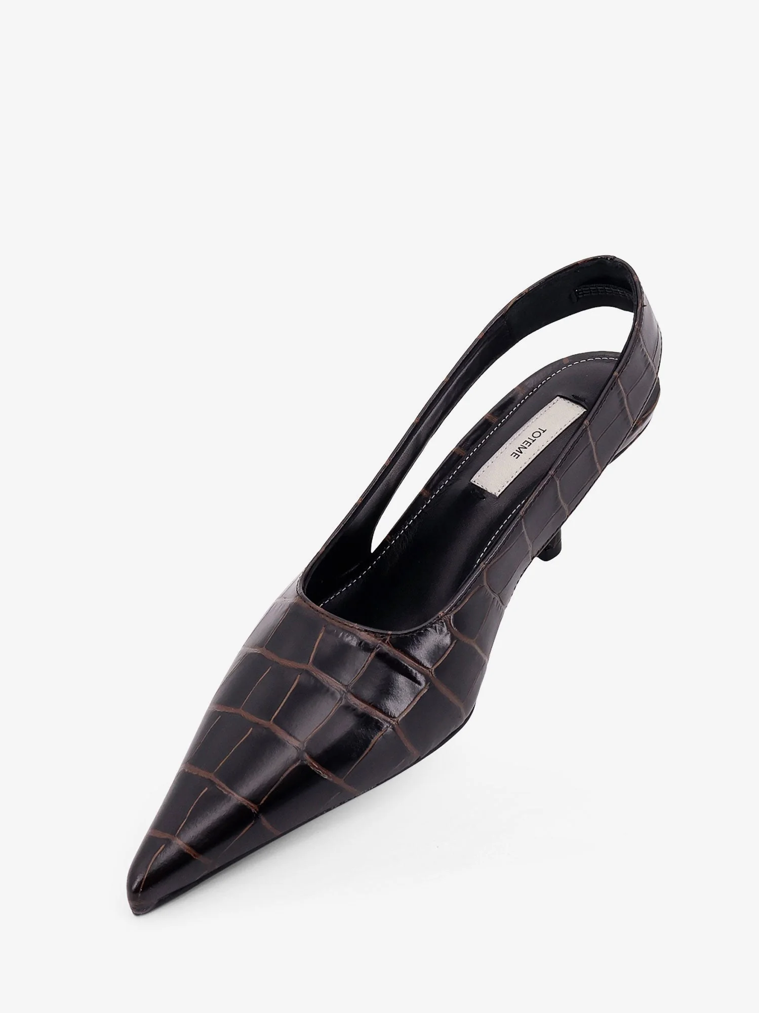 Toteme Leather Decolleté Slingback - Image 9