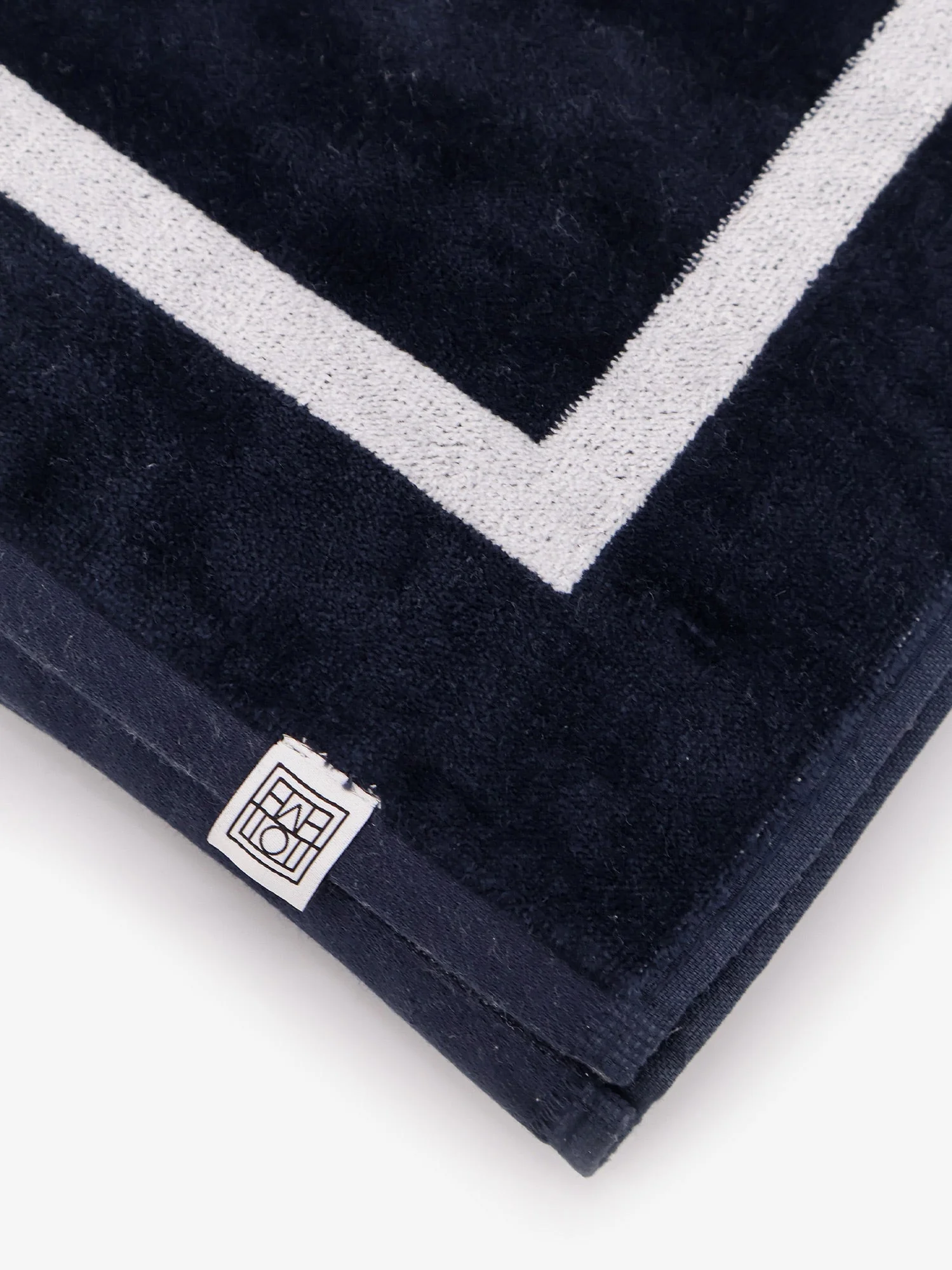 Toteme Monogram Organic Cotton Beach Towel - Image 3