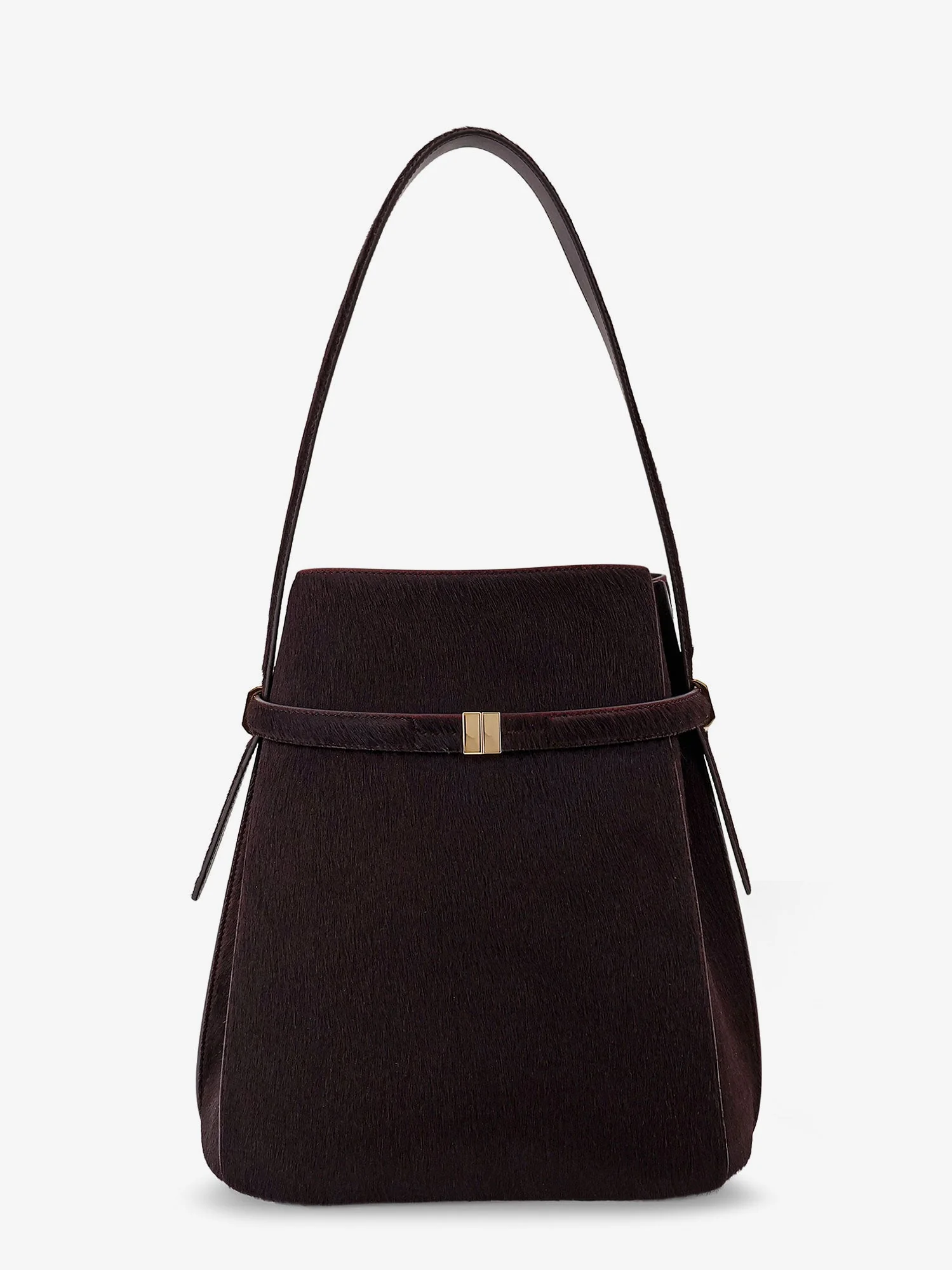 Toteme Pony Skin Shoulder Bag With Strap On The Front