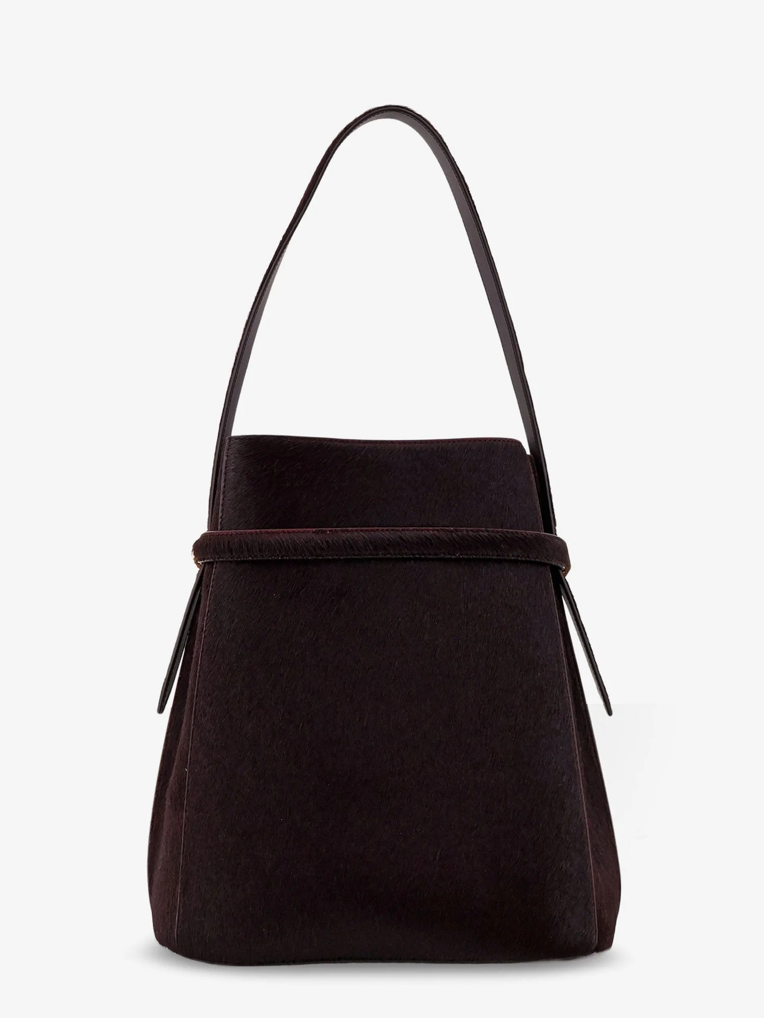 Toteme Pony Skin Shoulder Bag With Strap On The Front - Image 3