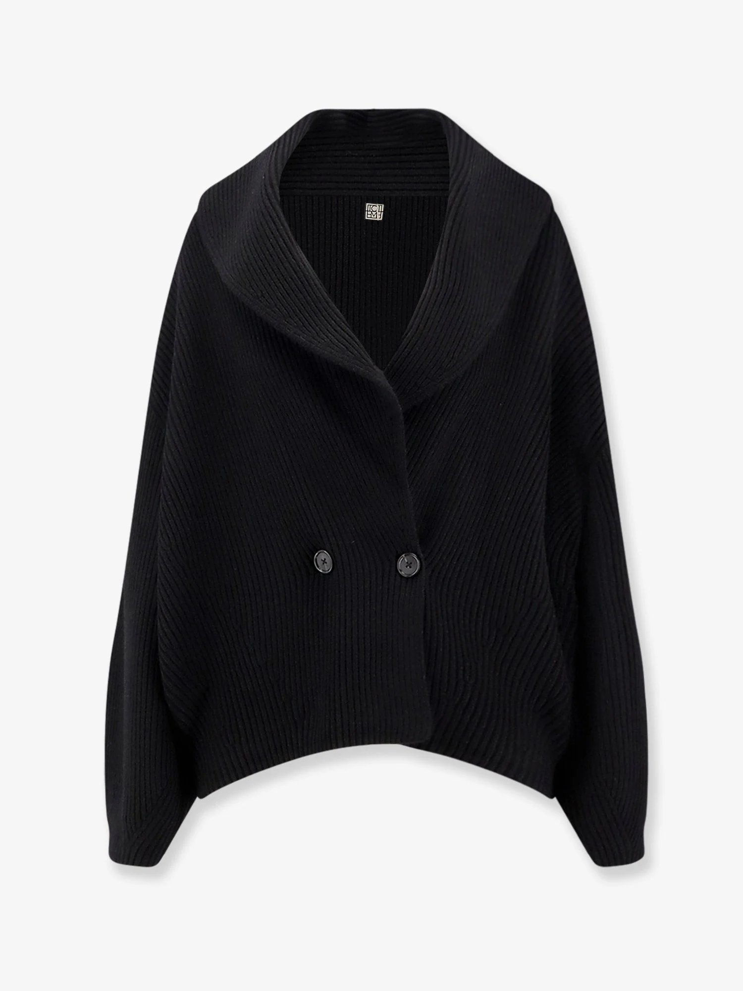 Toteme Shawl-Lapel Wool Cardigan - Image 4