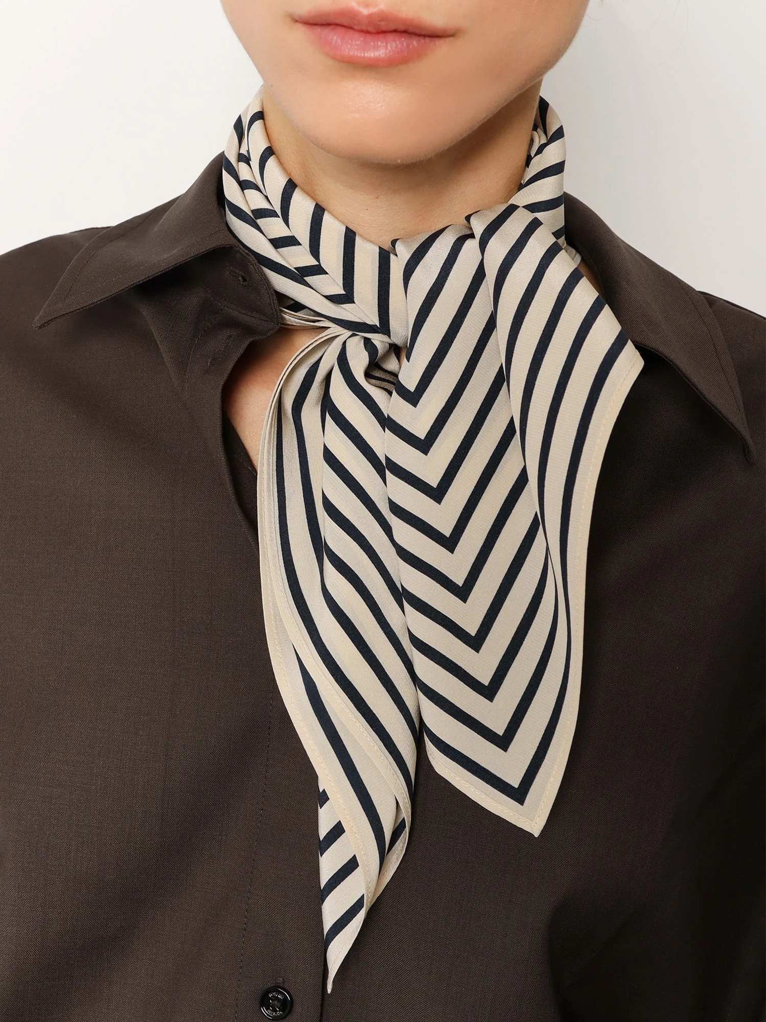 Toteme Signature Monogram Silk Foulard - Image 2