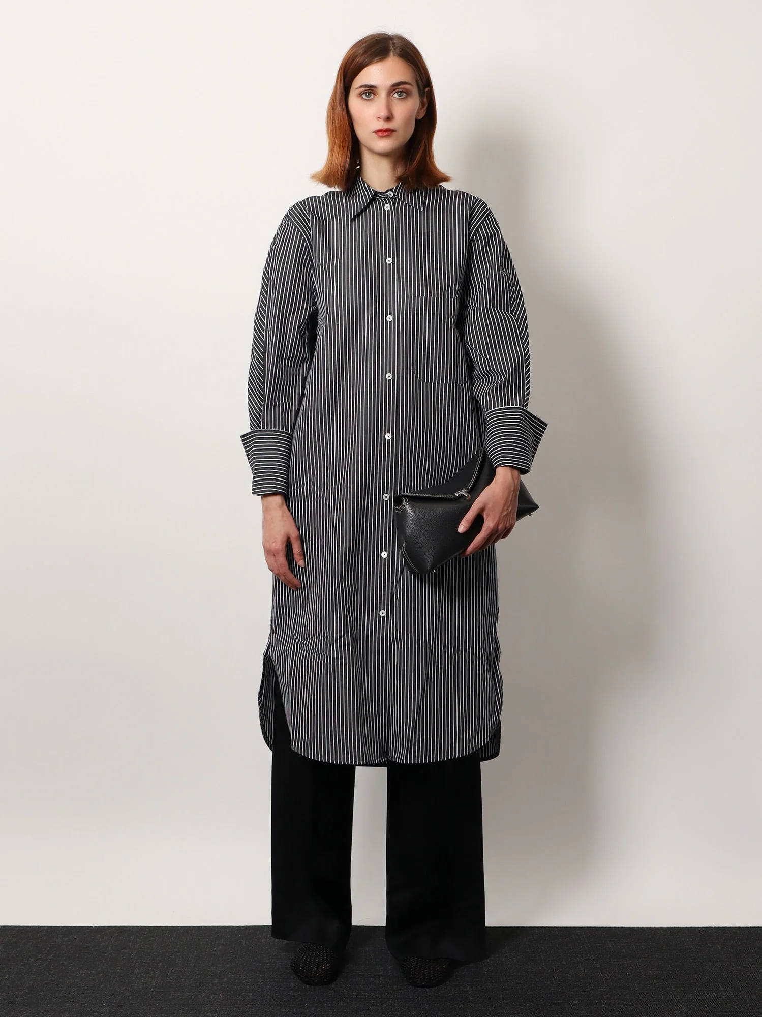 Toteme Striped Kimono-Sleeve Shirtdress - Image 2