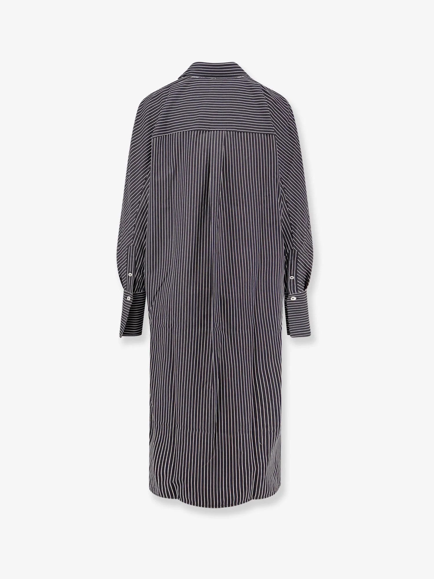 Toteme Striped Kimono-Sleeve Shirtdress - Image 4