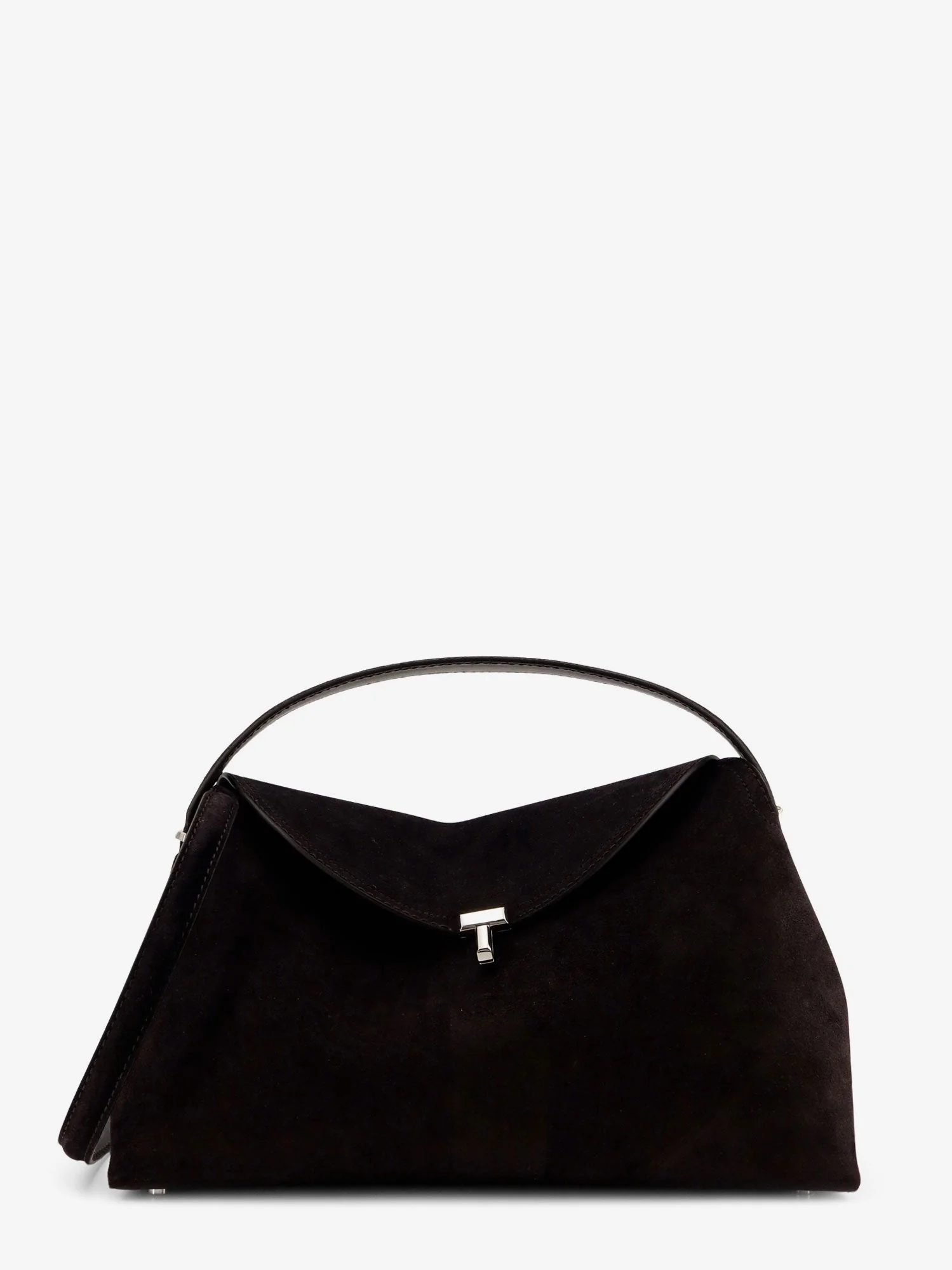 Toteme T-Lock Hammered Leather Shoulder Bag