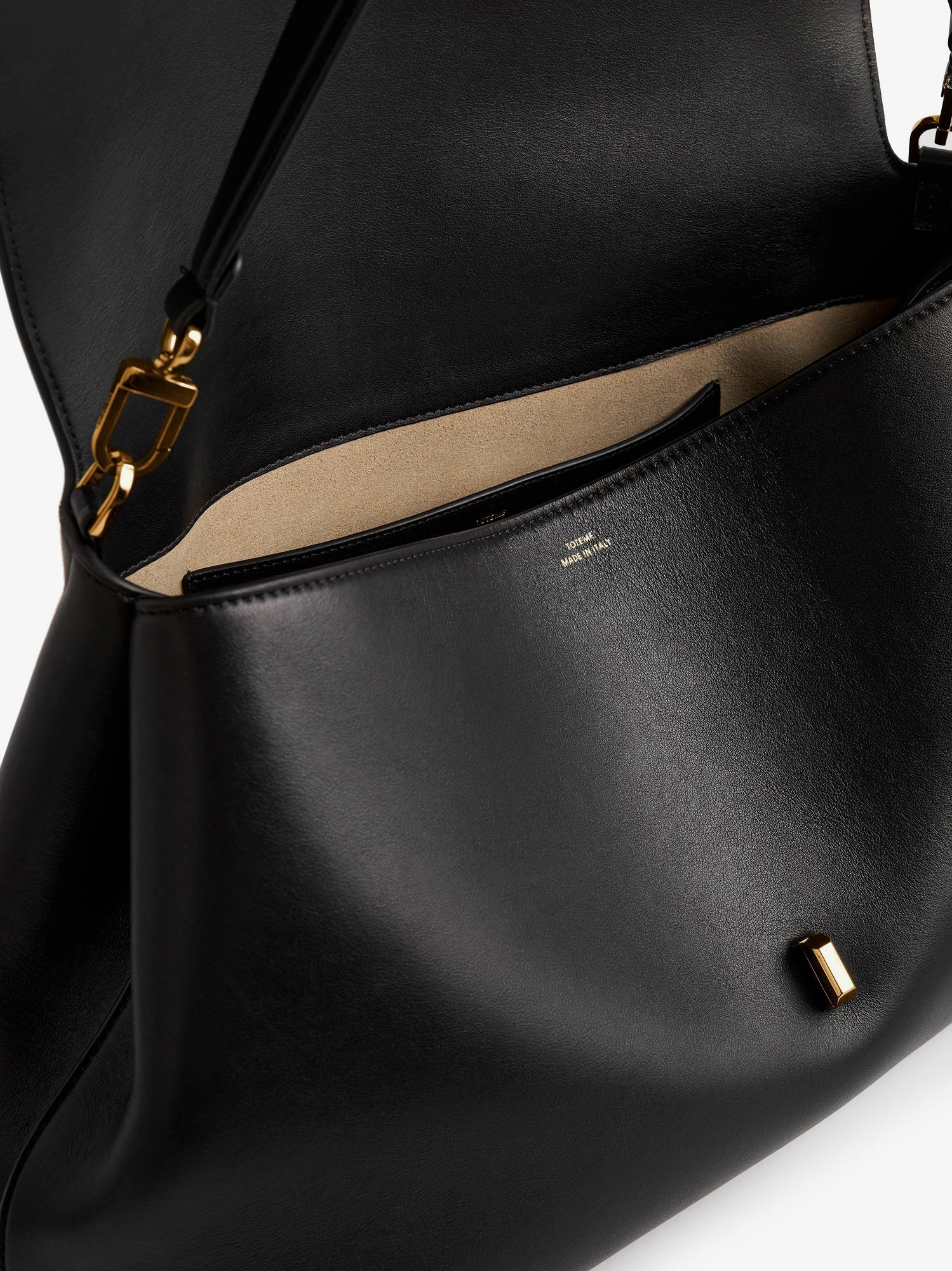 Toteme T-Lock Leather Shoulder Bag - Image 3