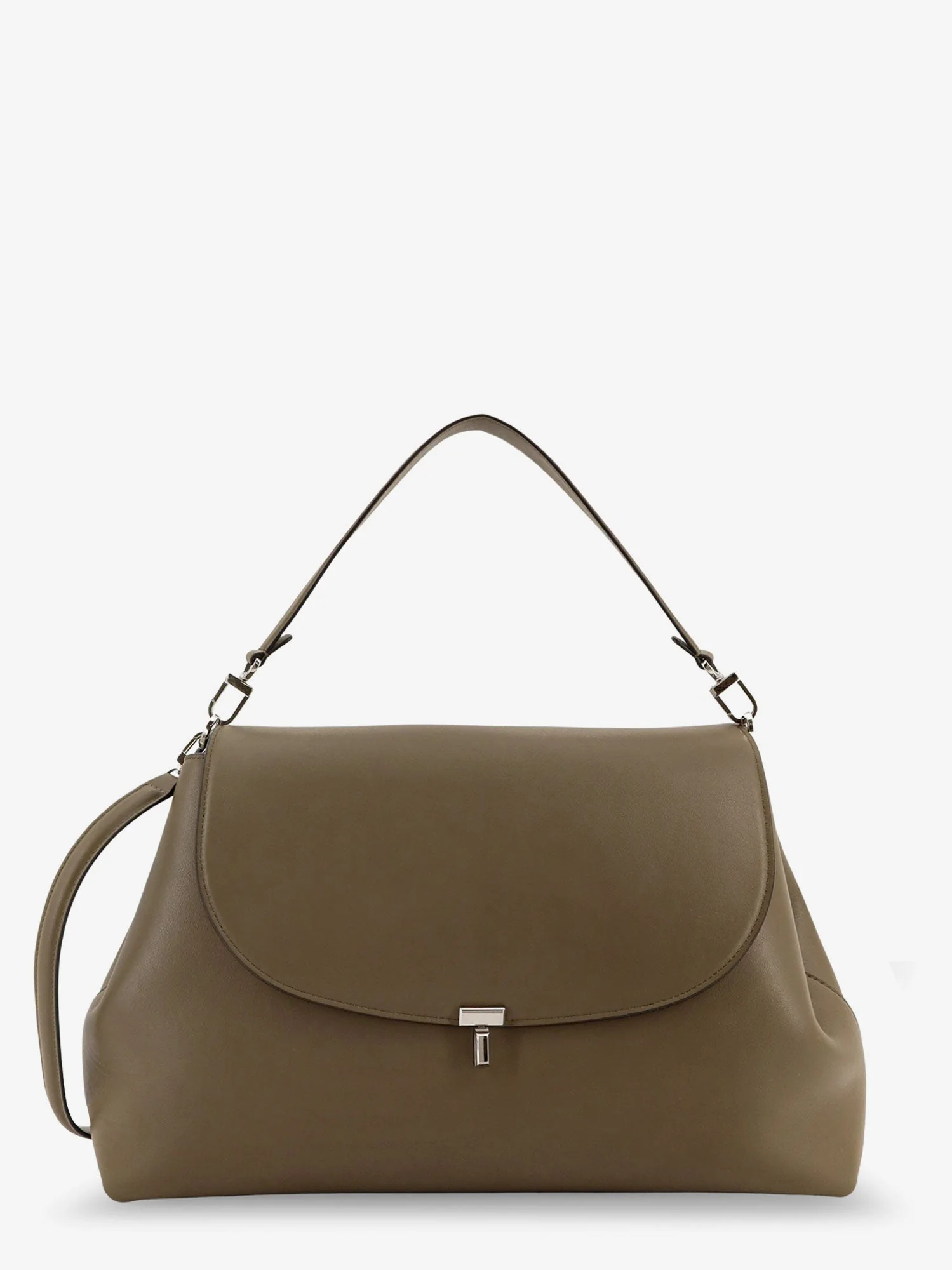 Toteme T-Lock Leather Shoulder Bag - Image 5