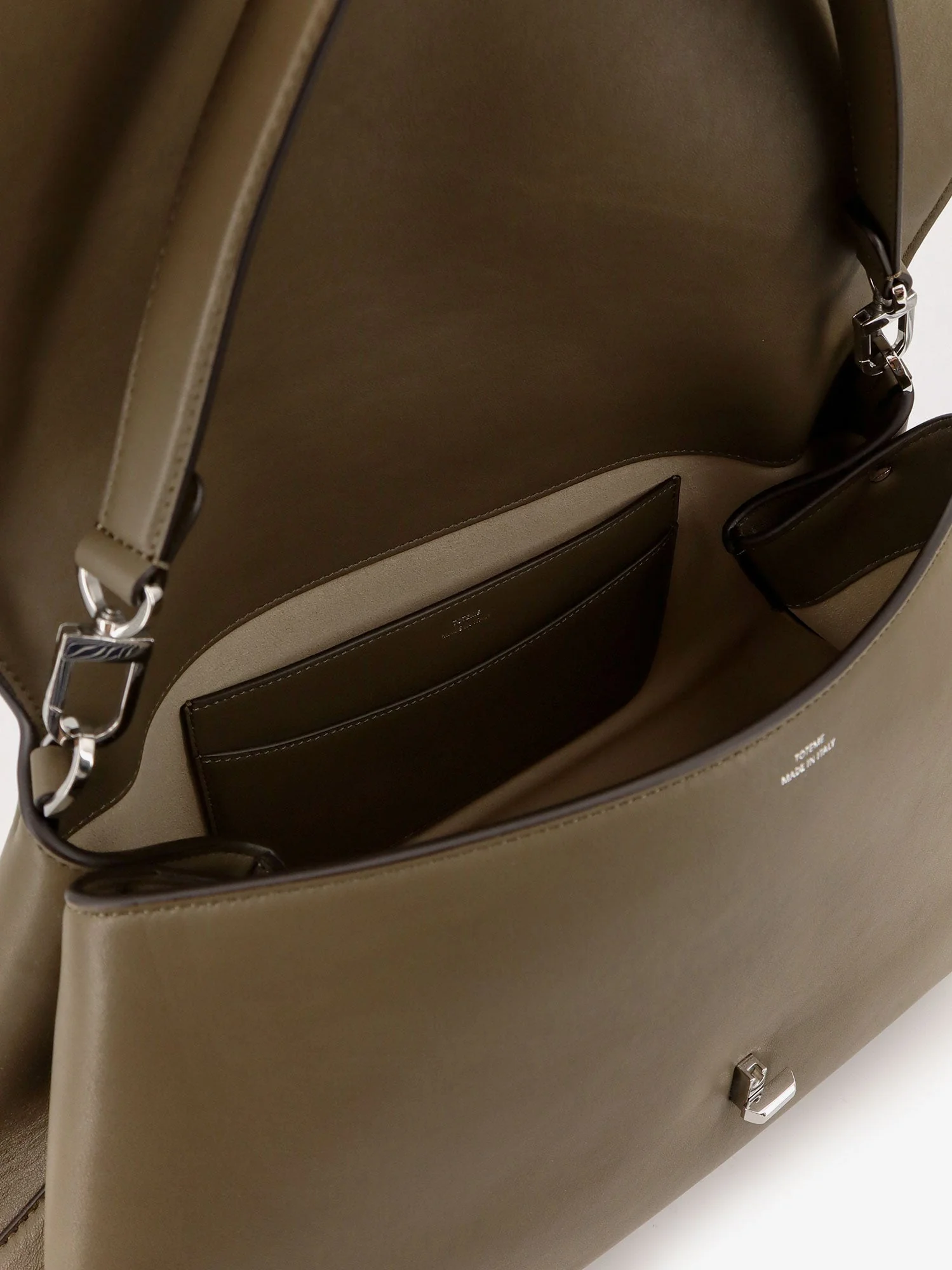 Toteme T-Lock Leather Shoulder Bag - Image 8