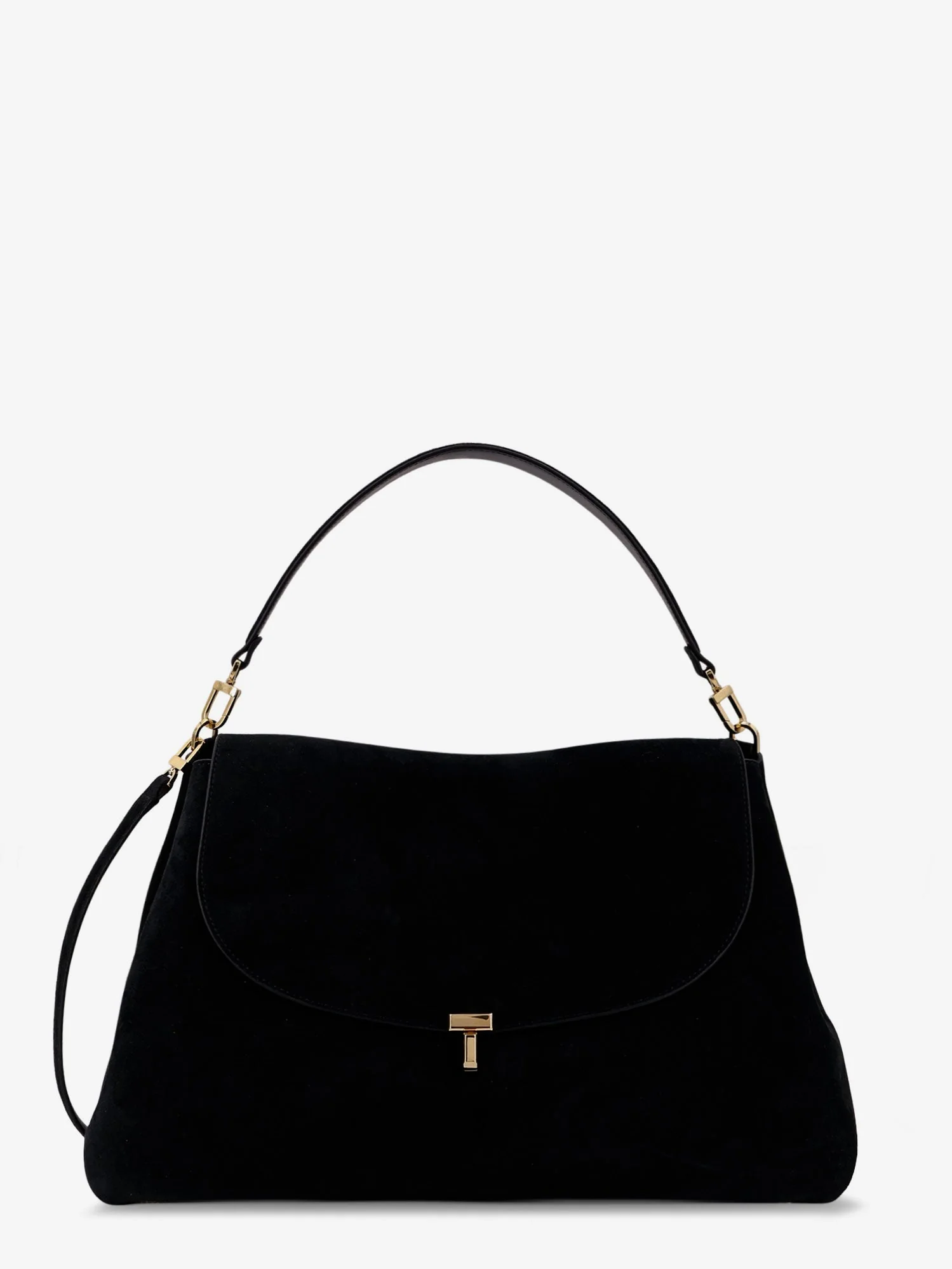 Toteme T-Lock Suede Shoulder Bag - Image 6