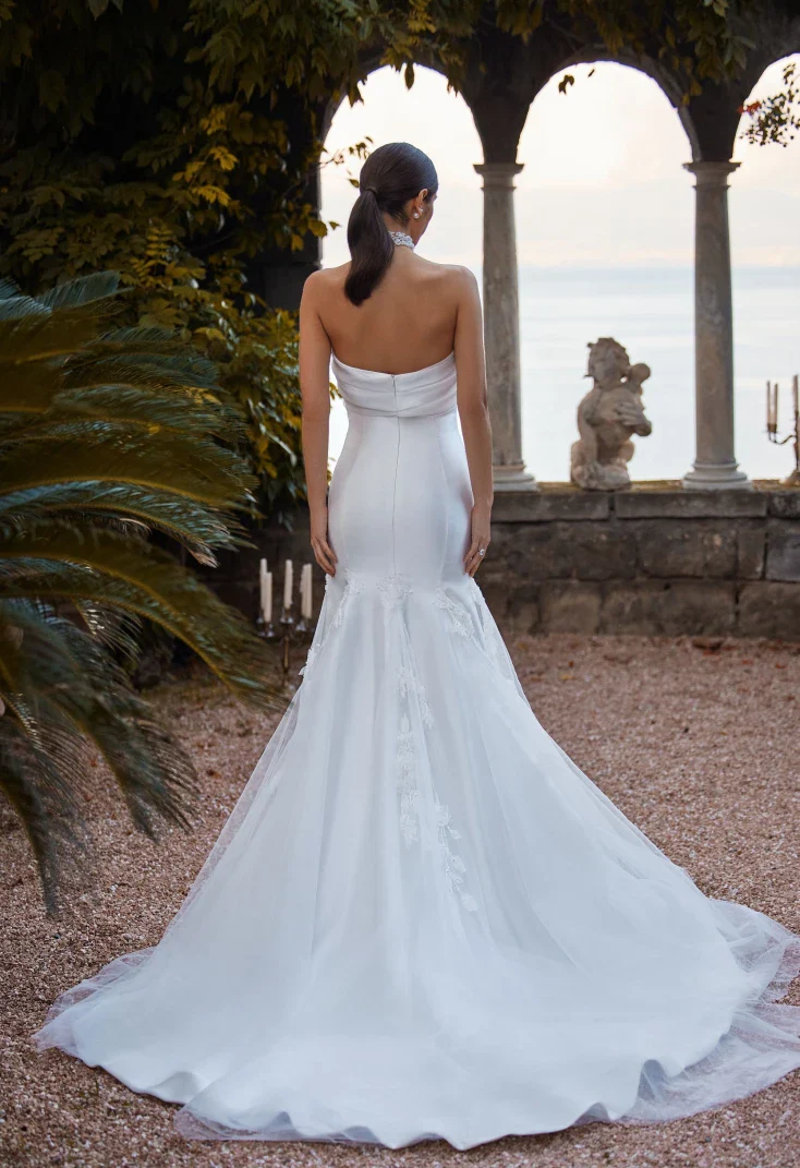 Trill Strapless Mermaid Wedding Gown - Image 2