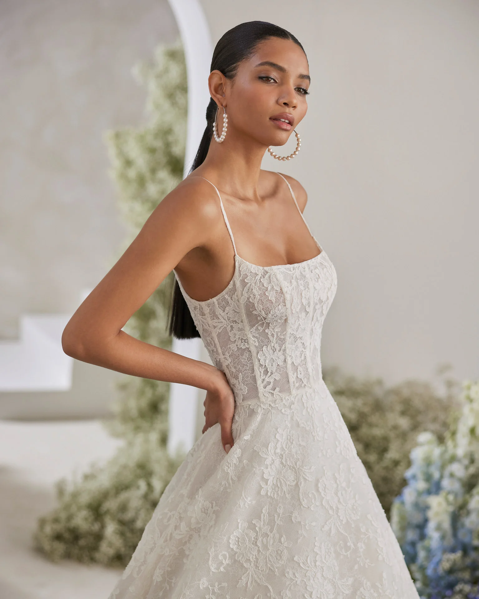 Turin – Rosa Clará Couture Two-Piece A-Line Lace Wedding Dress - Image 4