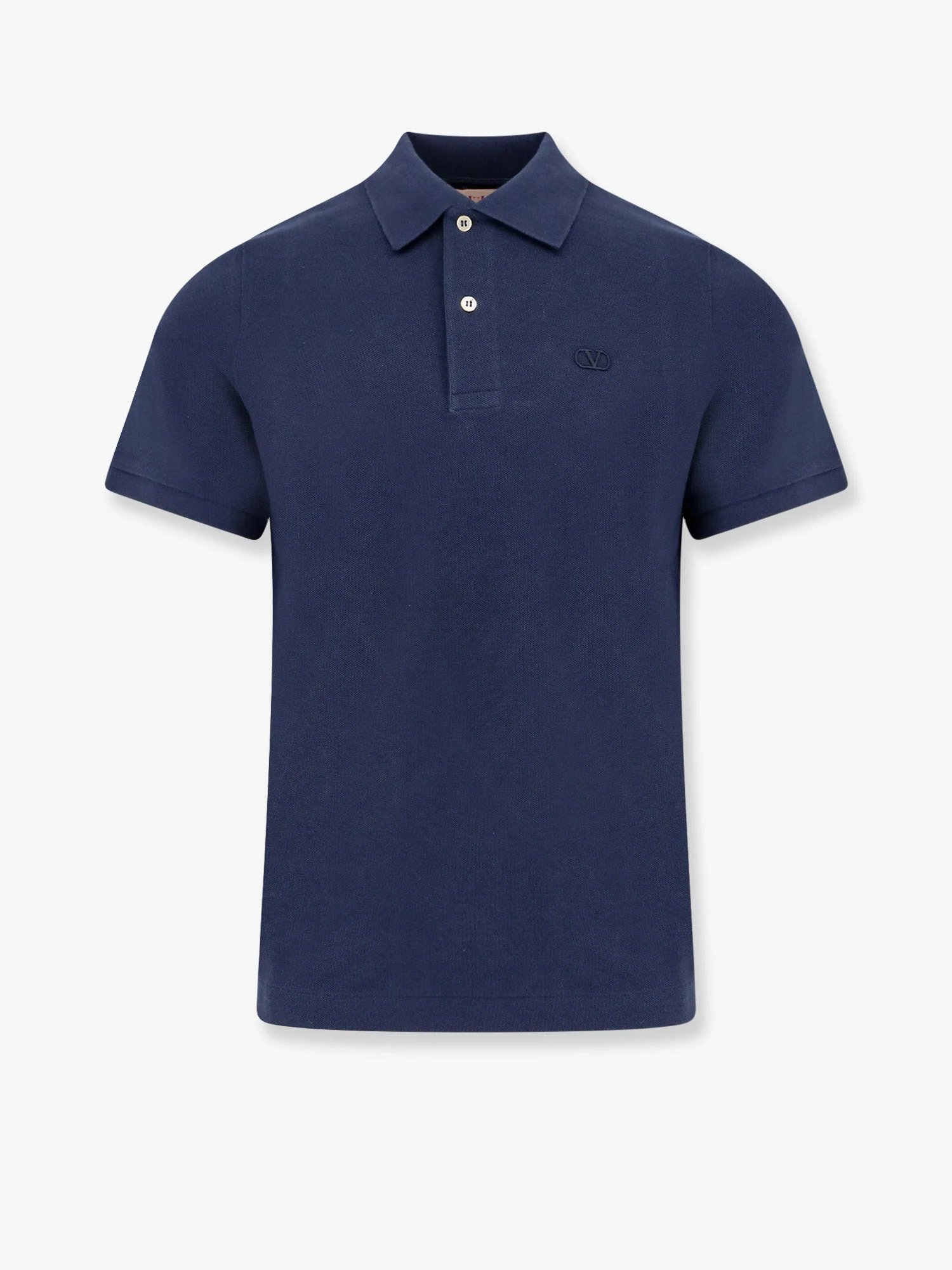 Valentino Cotton Piquet Polo Shirt With Vlogo Embroidery