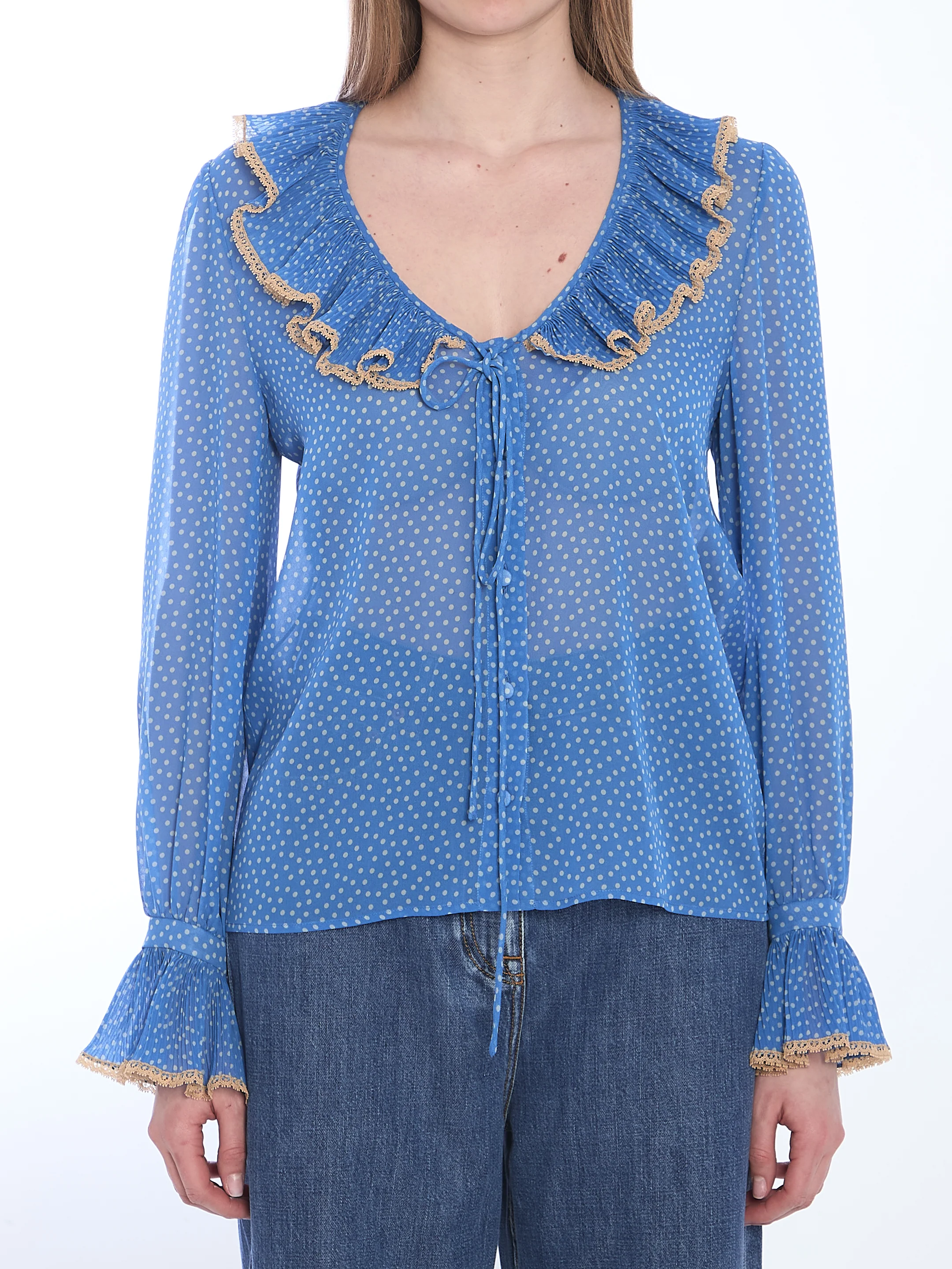 Valentino Garavani Blouse With Polka Dots