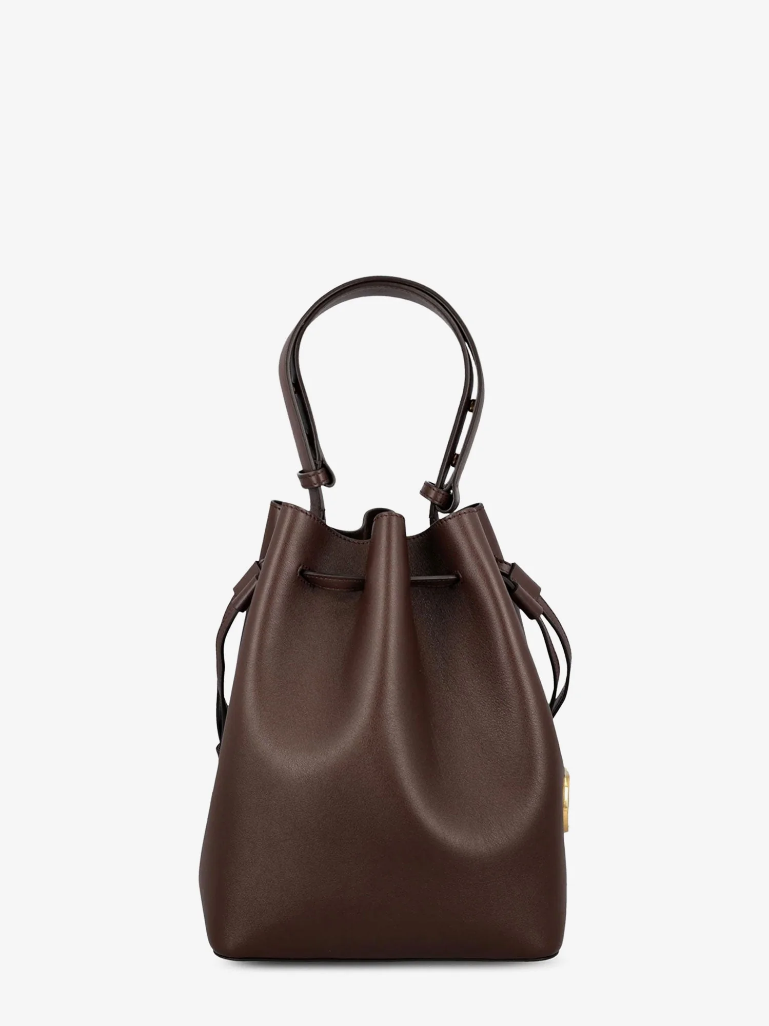 Valentino Garavani Leather Bucket Bag With Metal Vlogo Signature - Image 7