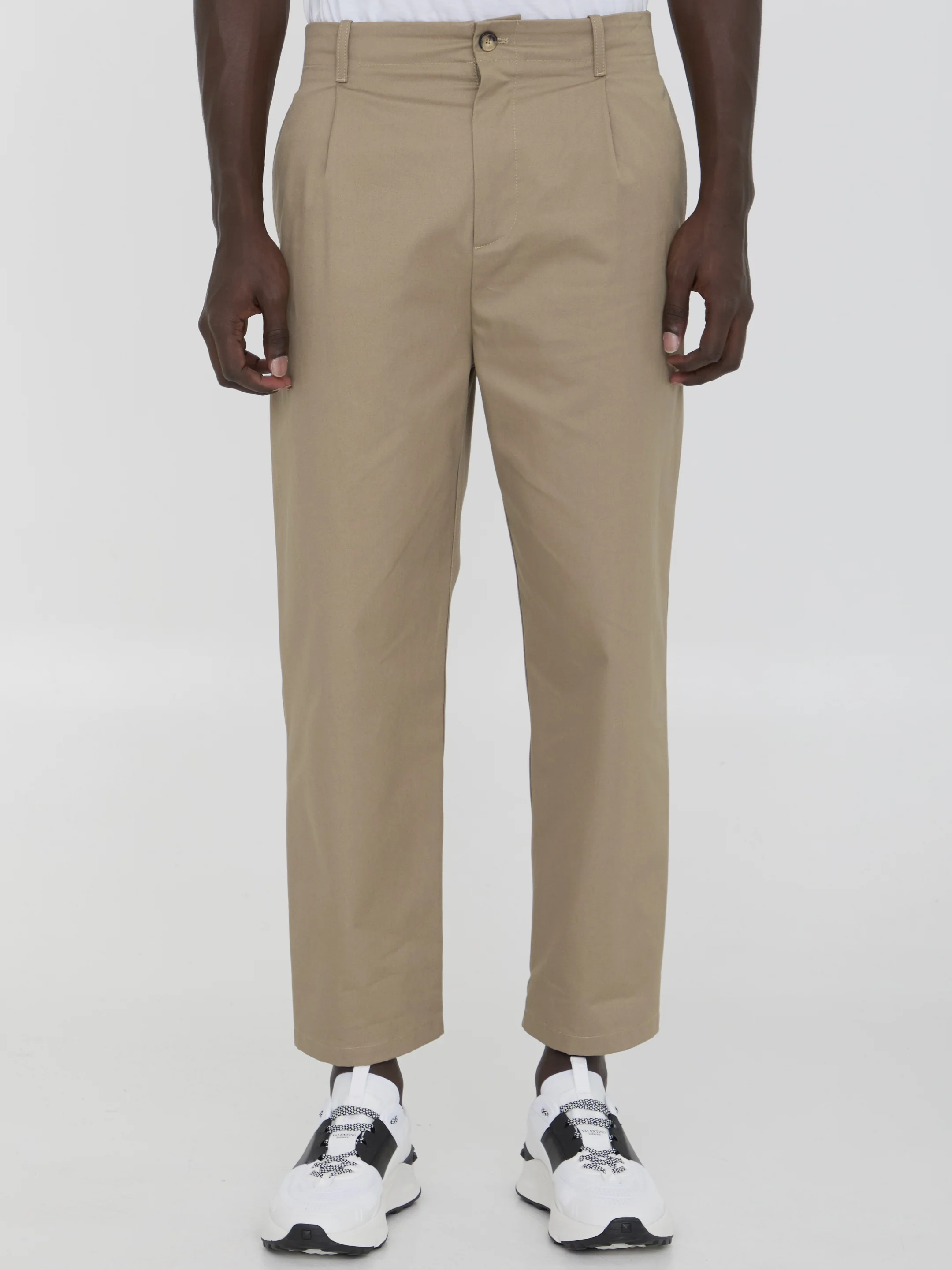 Valentino Garavani Pants In Cotton Gabardine