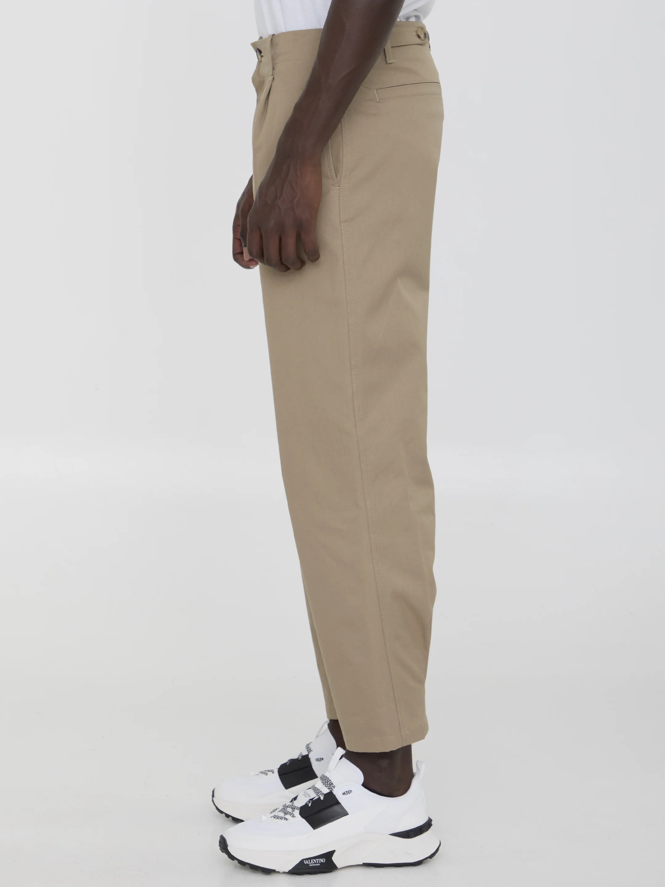 Valentino Garavani Pants In Cotton Gabardine - Image 3
