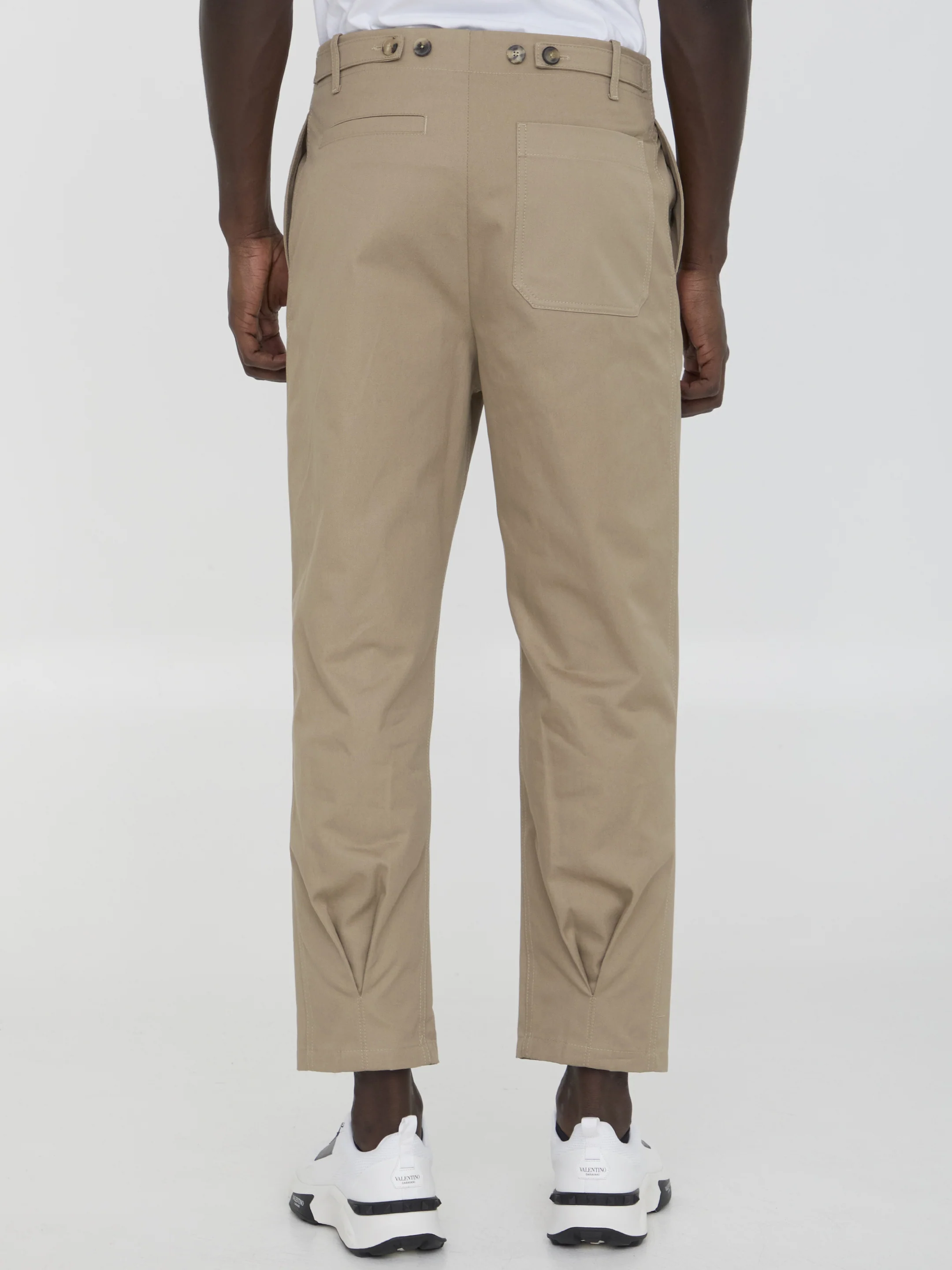 Valentino Garavani Pants In Cotton Gabardine - Image 4