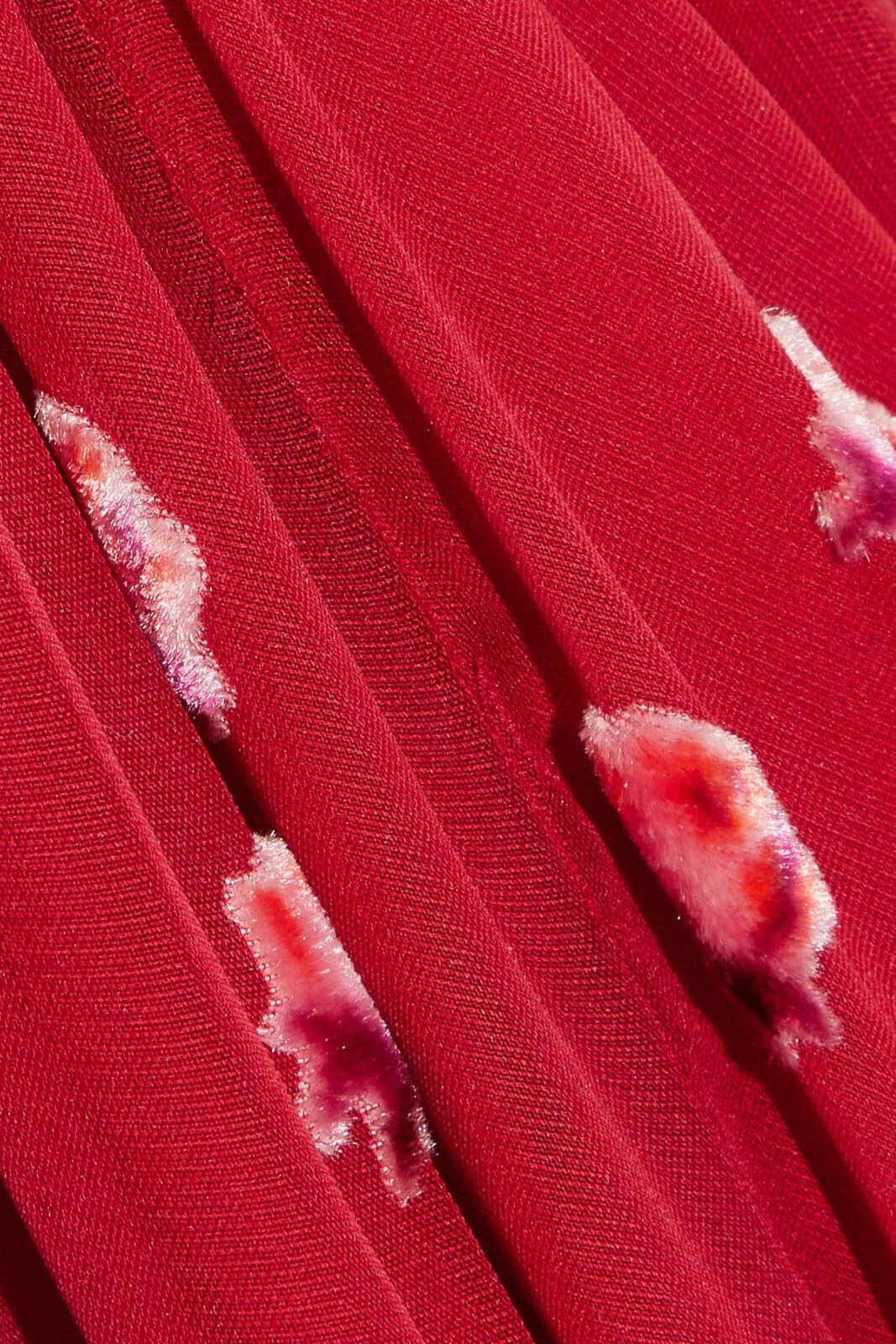 Valentino Garavani Red Embellished Silk Chiffon Gown - Image 4
