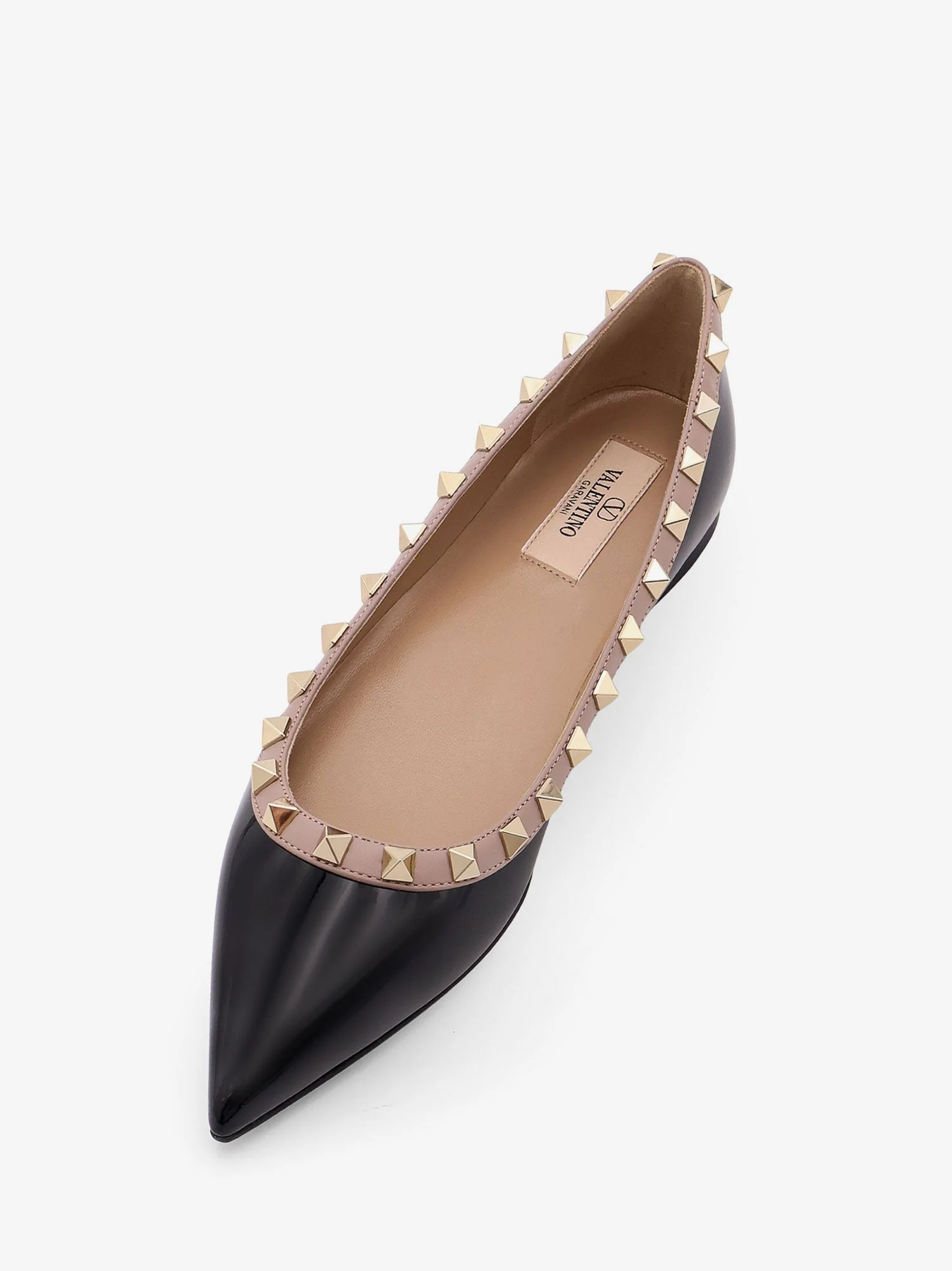 Valentino Garavani Rockstud Patent Leather Ballerinas - Image 8
