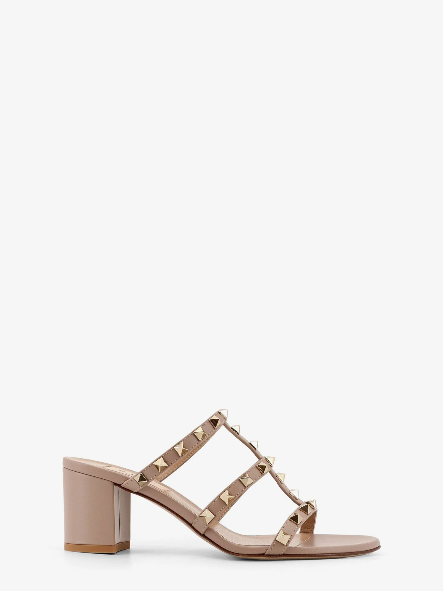 Valentino Garavani Rockstud Slide Leather Sandals - Image 5