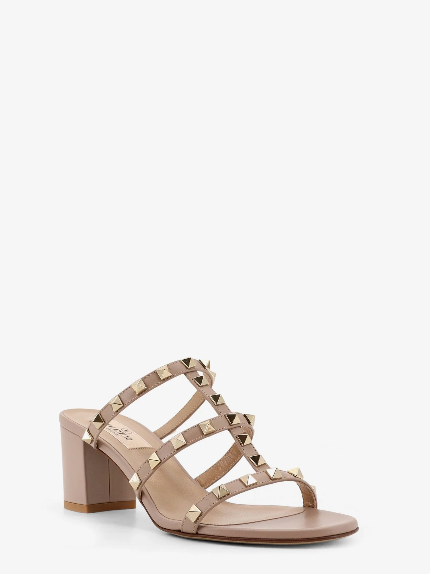 Valentino Garavani Rockstud Slide Leather Sandals - Image 6