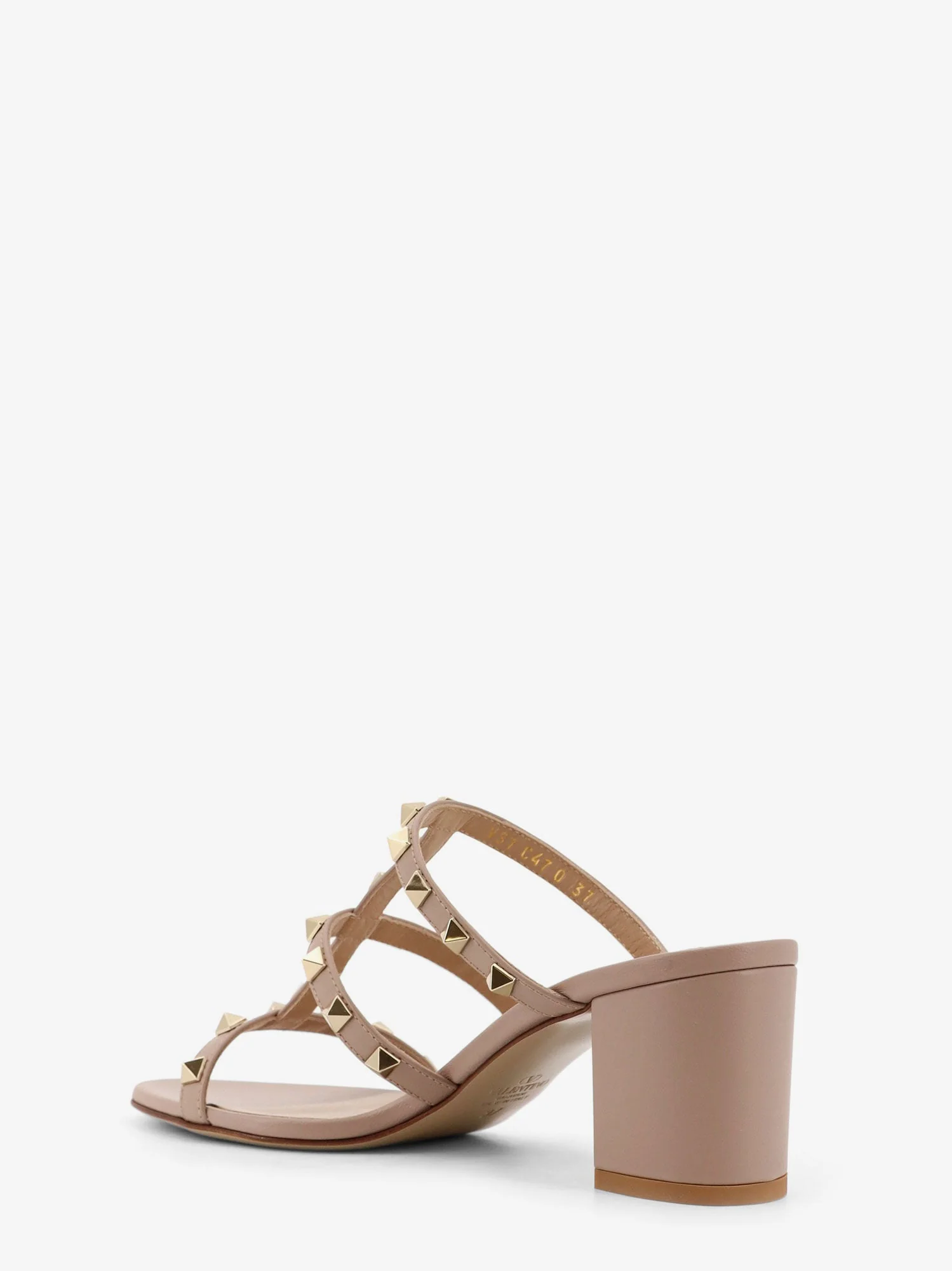 Valentino Garavani Rockstud Slide Leather Sandals - Image 7