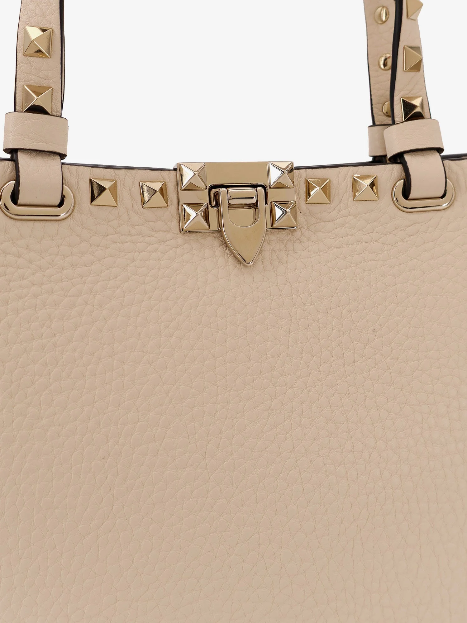 Valentino Garavani Rockstud Small Tote Valentino Garavani Leather Shoulder Bag - Image 10