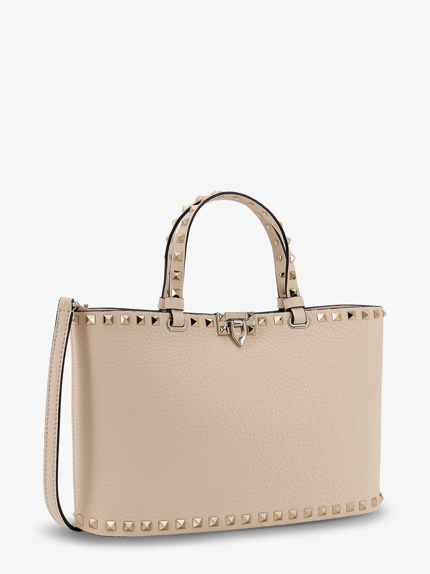 Valentino Garavani Rockstud Small Tote Valentino Garavani Leather Shoulder Bag - Image 8