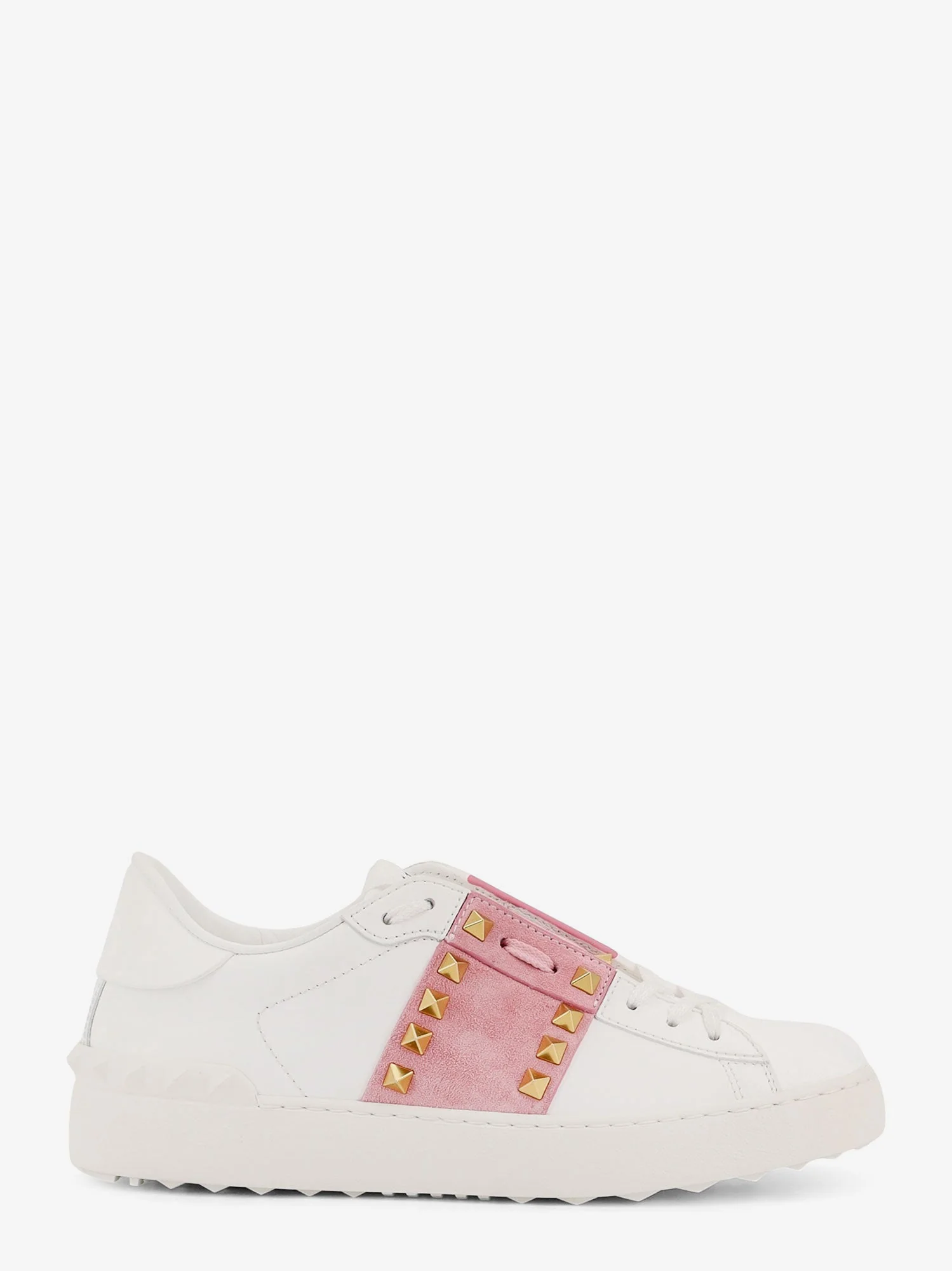 Valentino Garavani Rockstud Untitled Leather Low-Top Sneakers