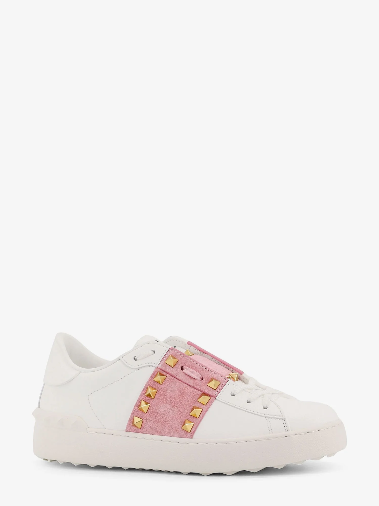 Valentino Garavani Rockstud Untitled Leather Low-Top Sneakers - Image 2