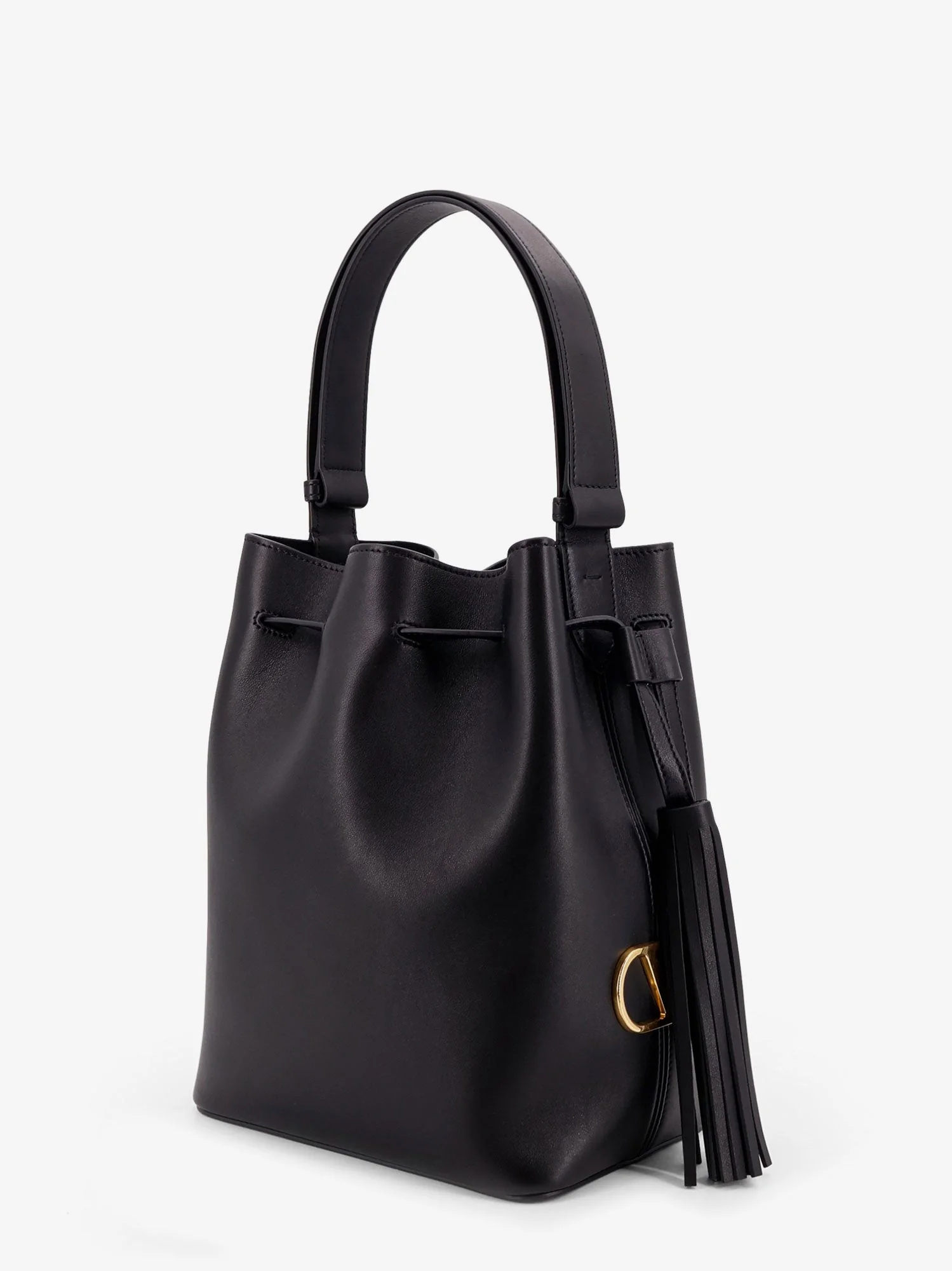 Valentino Garavani So Seau Leather Bucket Bag - Image 8