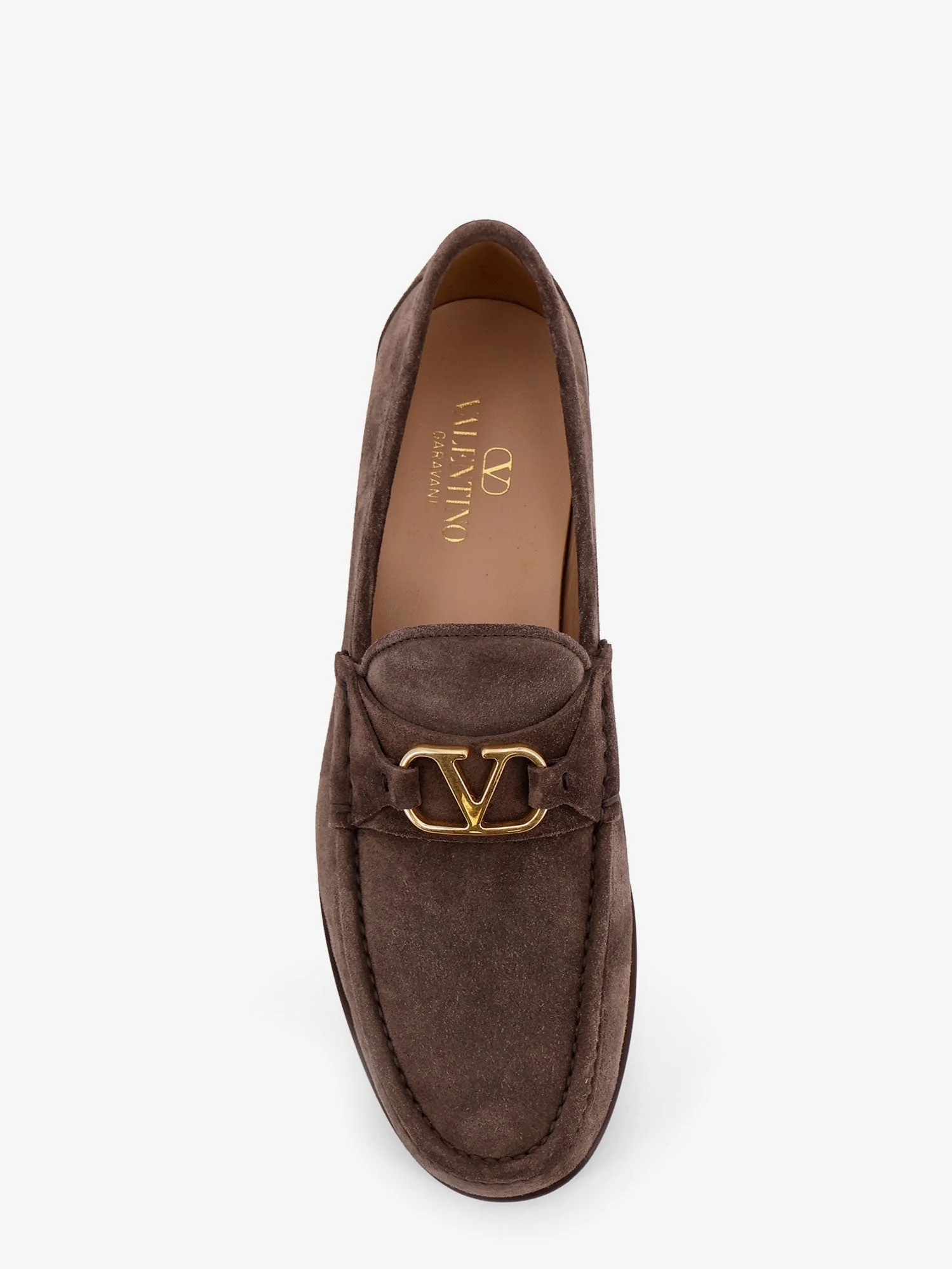 Valentino Garavani Suede Loafers With Metal Vlogo Signature - Image 5